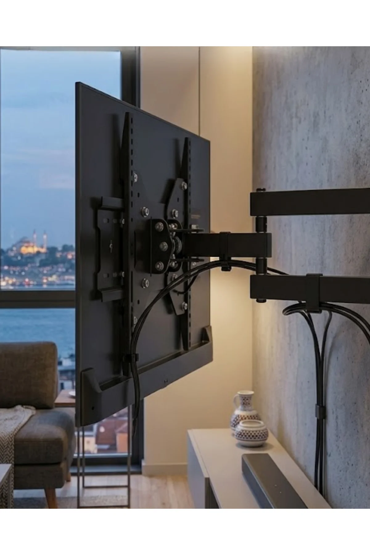Televizyon Duvar Askı Aparatı Hareketli 27 55 İnç TV Askı Aparatı
