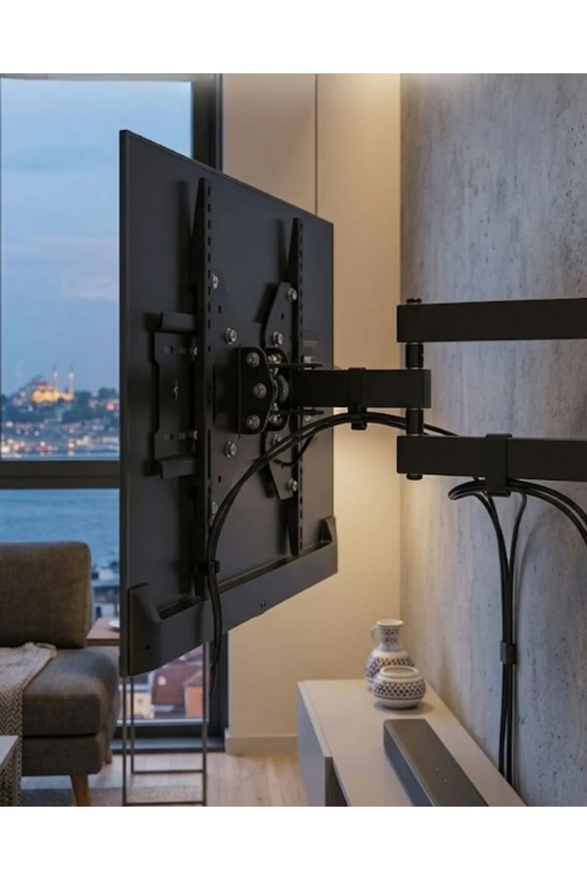 Televizyon Duvar Askı Aparatı Hareketli 27 55 İnç TV Askı Aparatı