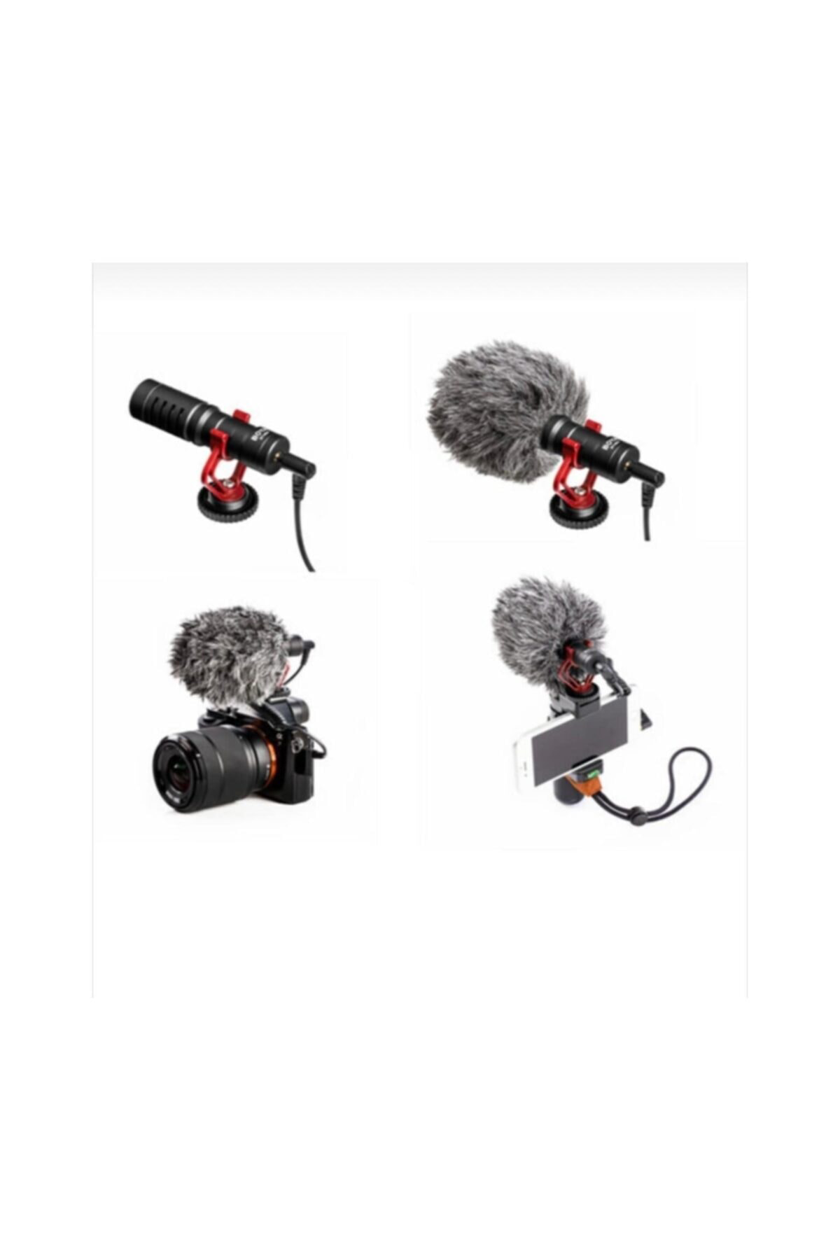 Televizyon Radyo Sinema Filmi Video Vlog Çekimleri Için Kardioid 