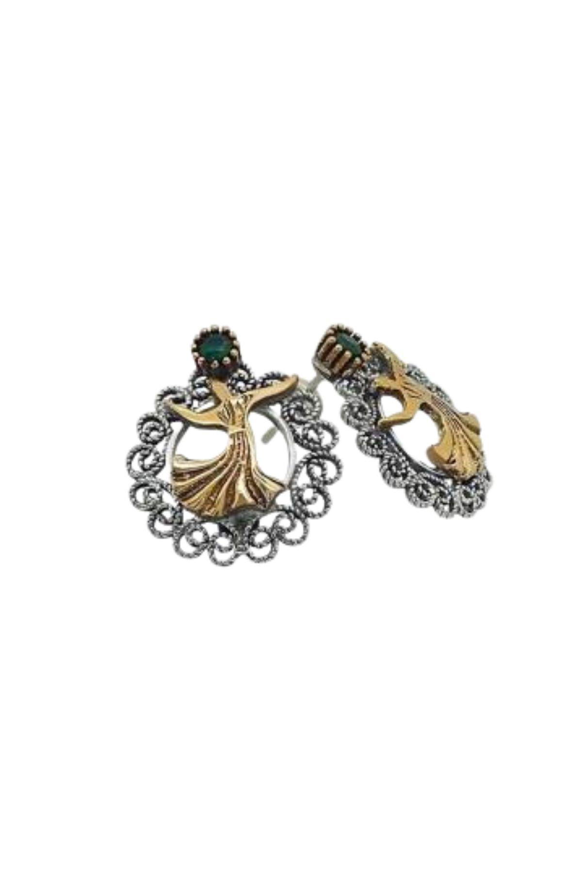 Beyisa Telkari Gümüş Semazen Temalı Bayan Küpe