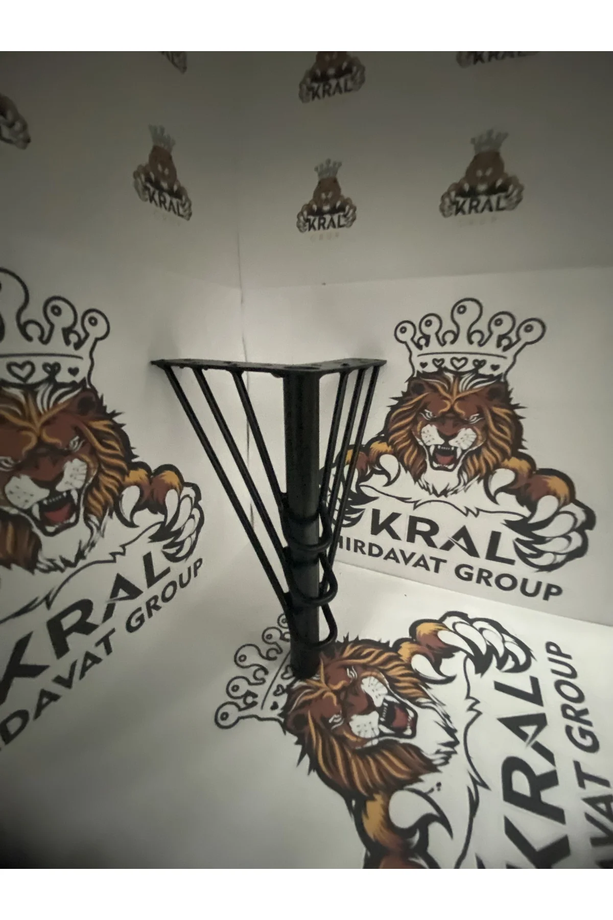 Telli Metal Mat Siyah Mobilya Ayağı 18 Cm Çok Amaçlı Ayak, Koltuk