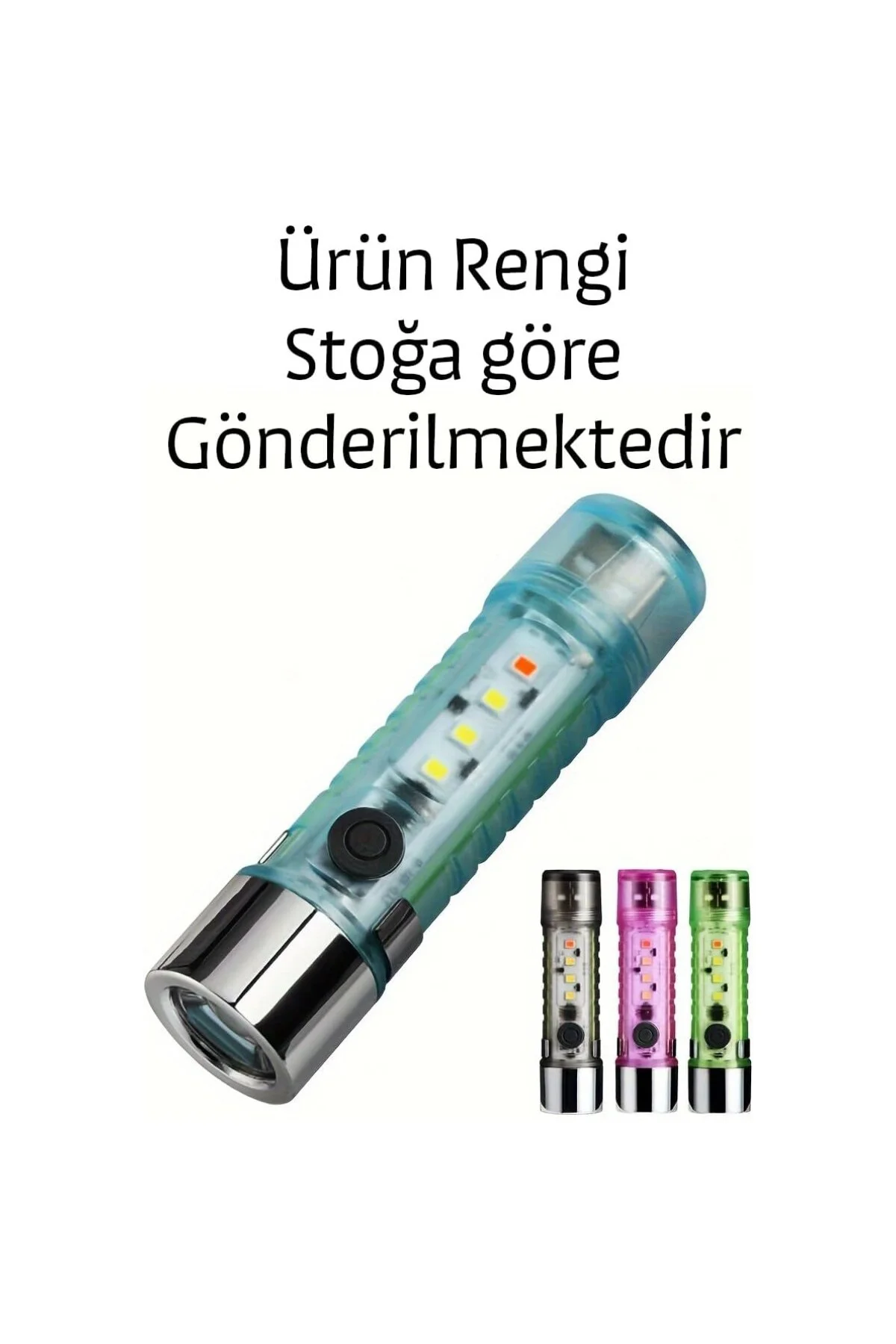Telvesse Çakarlı Ledli Şarjlı 9 UV Işıklı SOS Acil Durum Anahtarl