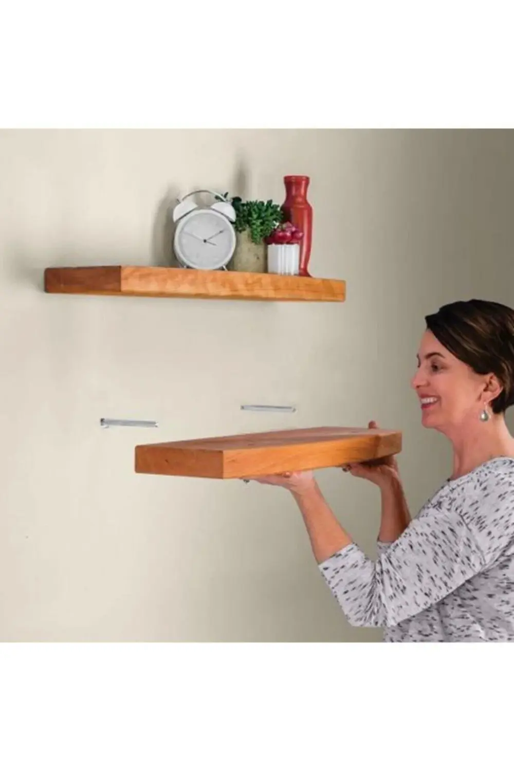 Telvesse Kolay Montaj Gizli Raf Tutucu 8 Mm X 14 Cm 2 Adet - Raf