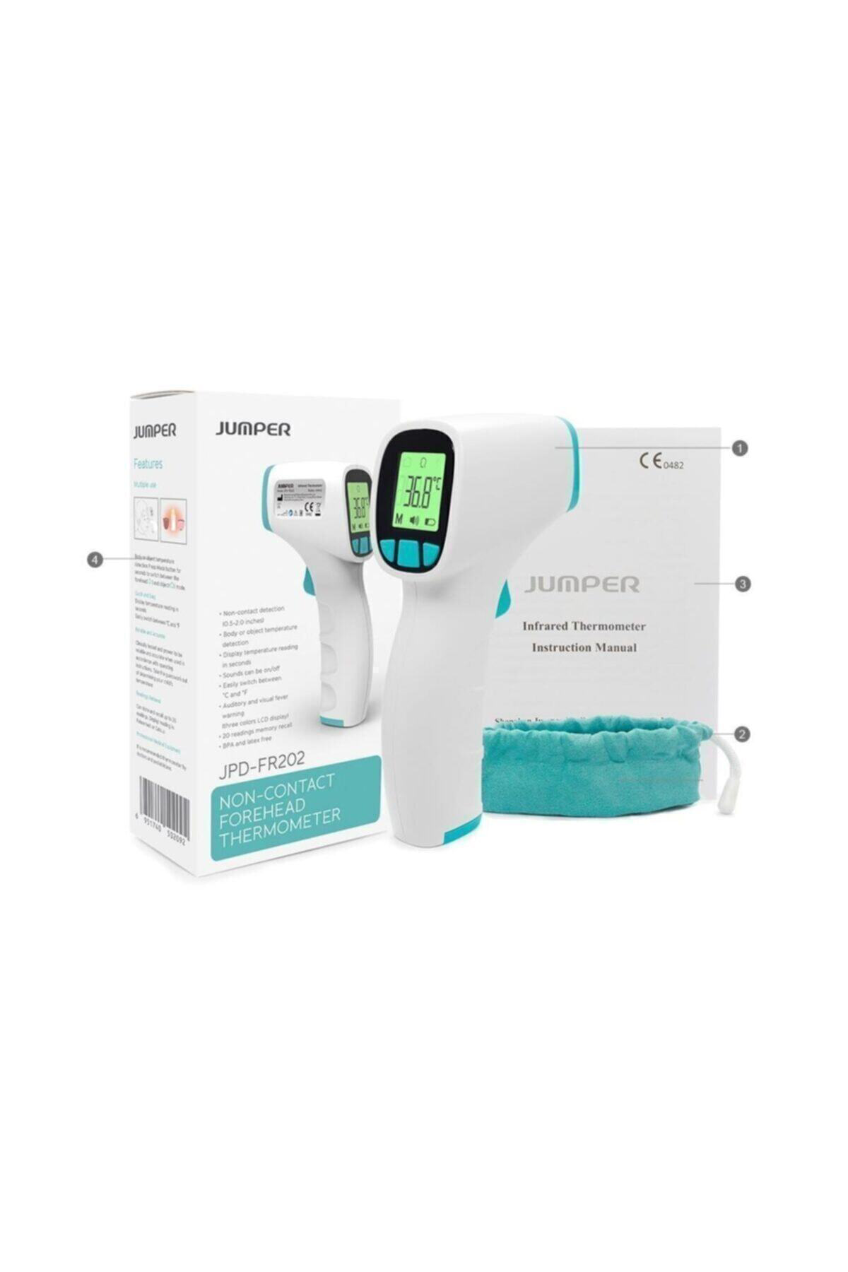 Temassız Ateş Ölçer Kızıl Ötesi Ve Alından Termometre Jpd Fr202