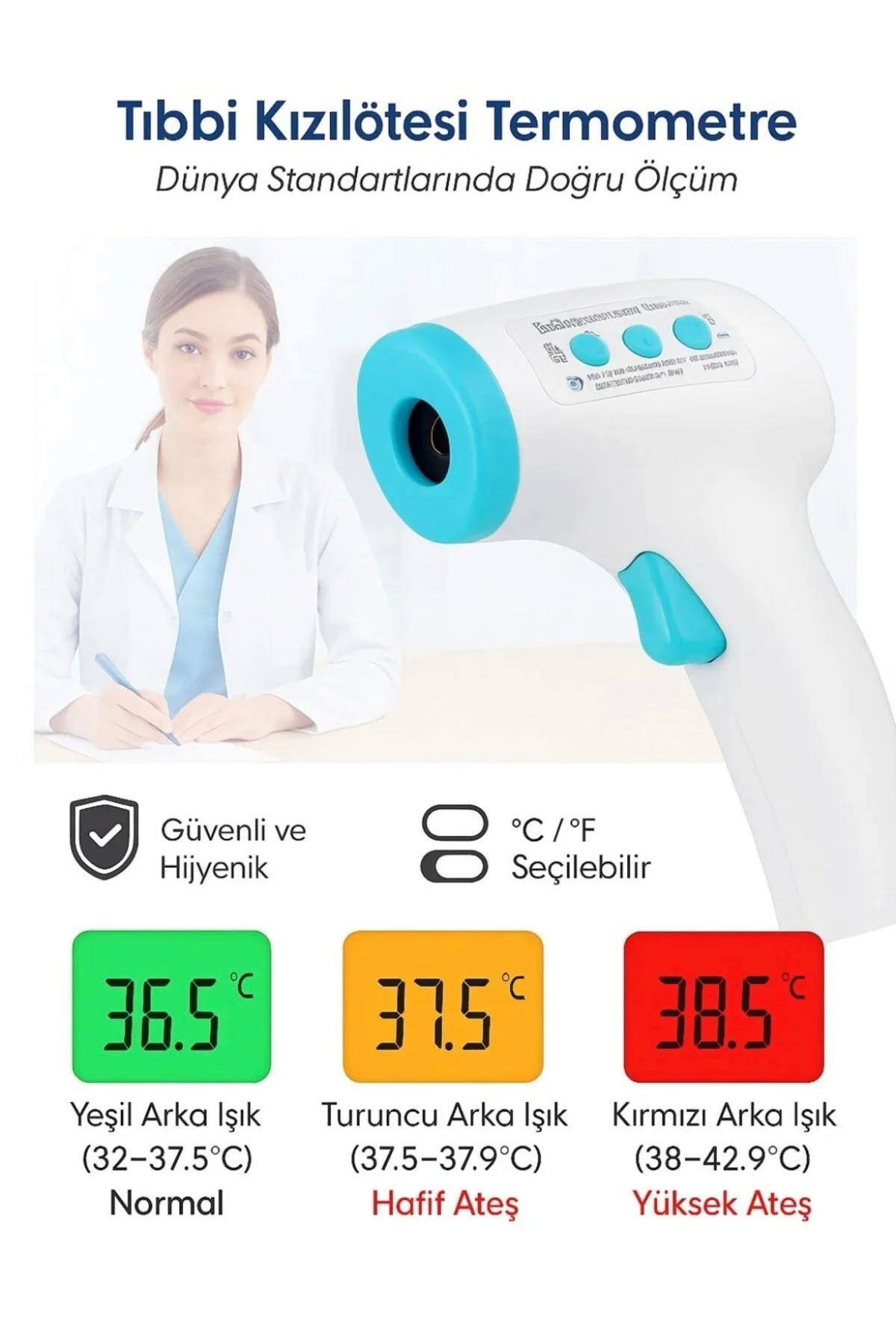 Temassız Ateş Ölçer Model No Hnk-tb-01