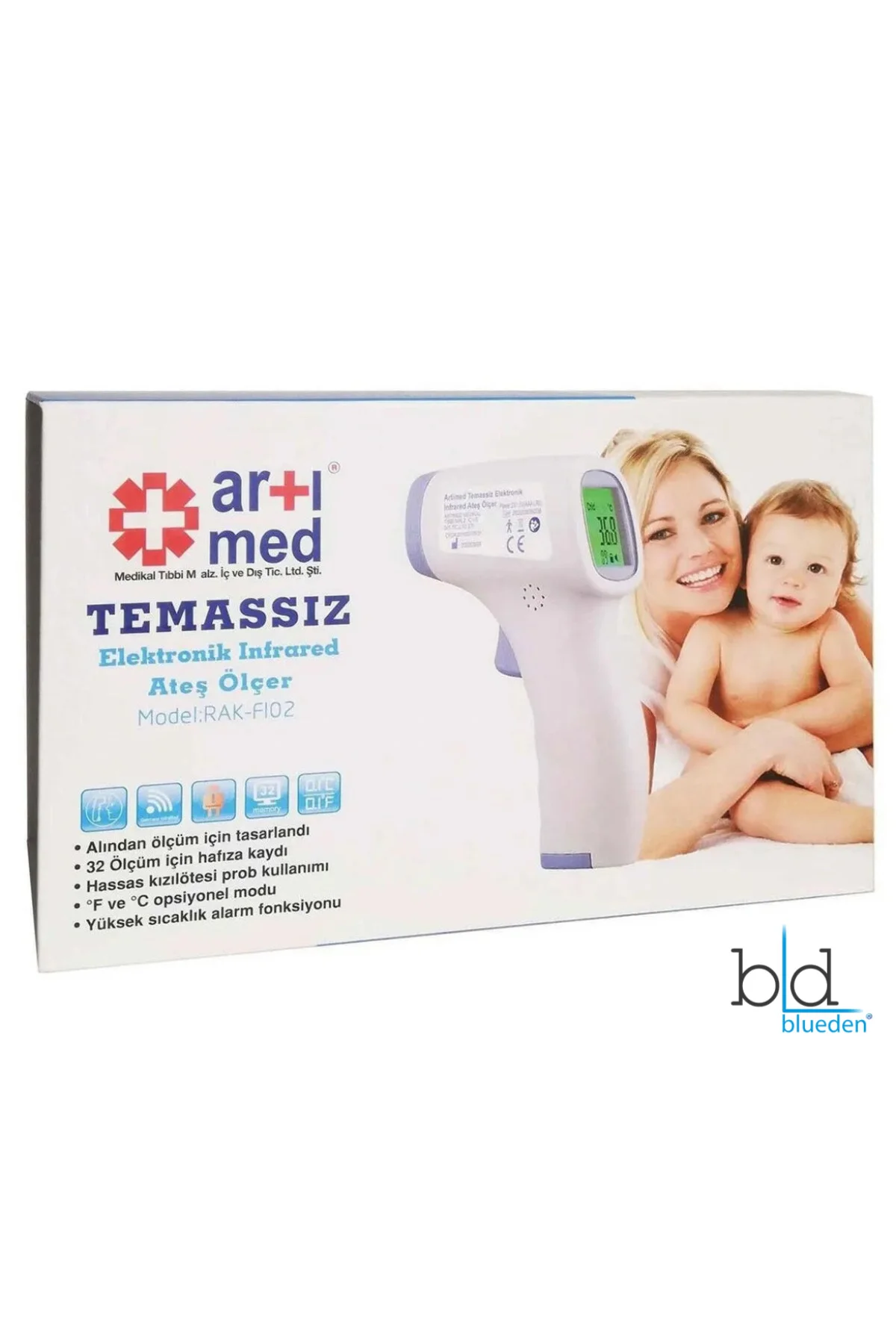 Temassız Elektronik Infrared Ateş Ölçer - Görsel 3