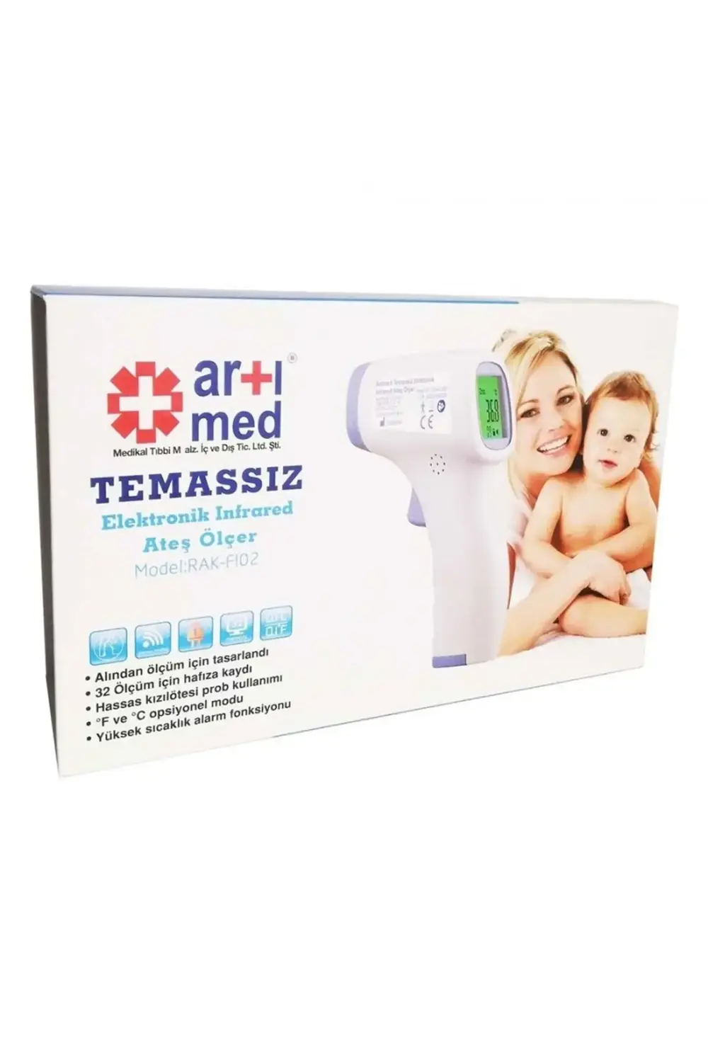 Temassız Elektronik Infrared Ateş Ölçer