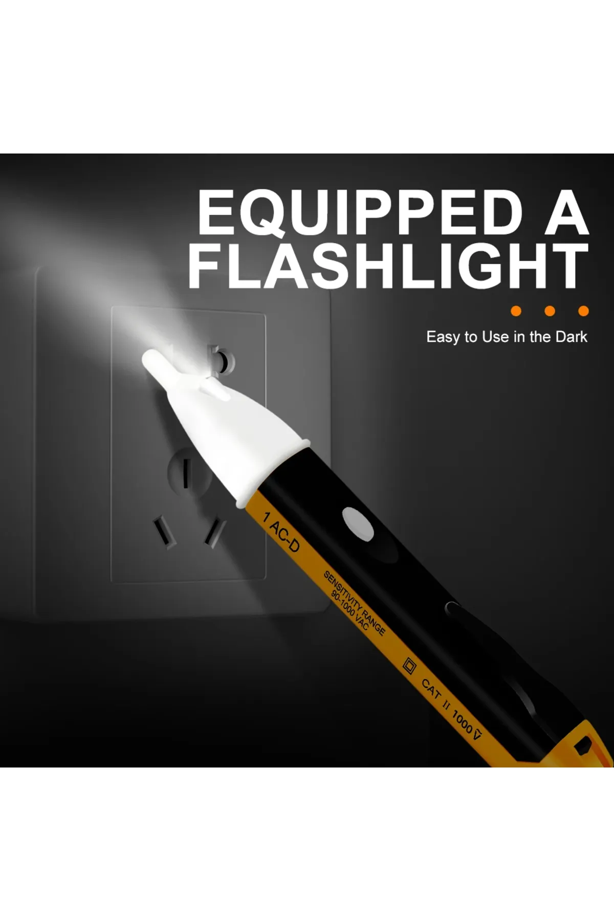 Genel Markalar Temassız İşıklı Kablo Voltaj Test Elektrik