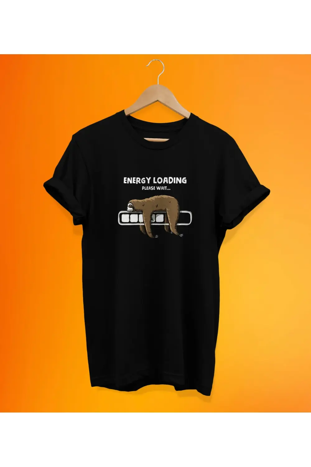 Tembel Baskılı Kırmızı, %100 Pamuk, Oversize, Büyük Beden T-Shirt