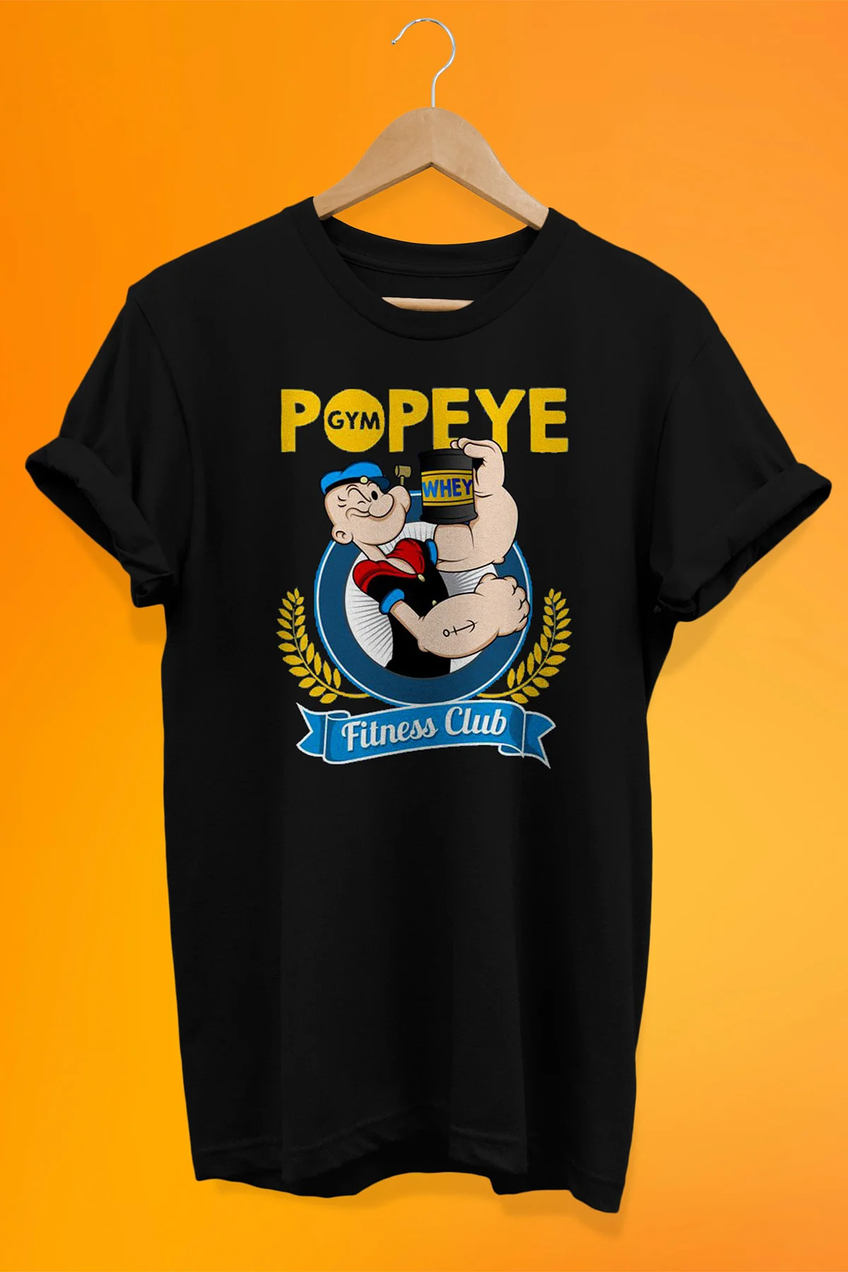 Temel Reis (POPEYE) Gym Baskılı%100 Pamuk Oversize T-shirt Büyük 