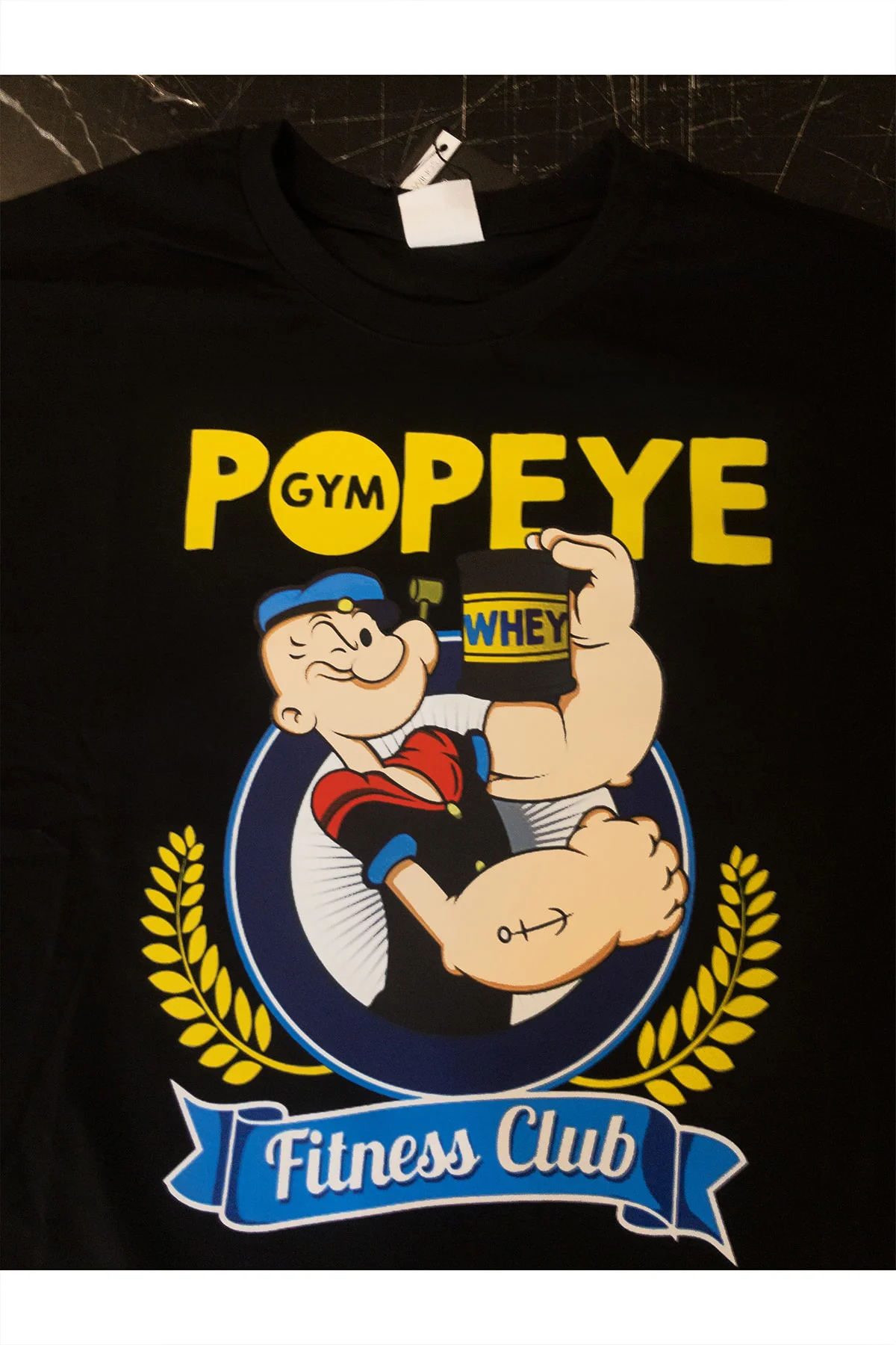 Temel Reis (POPEYE) Gym Baskılı%100 Pamuk Oversize T-shirt Büyük 