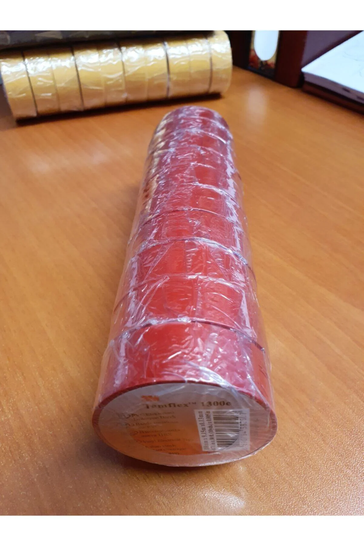 Temflex 1300e Pvc Elektrik Bandı - Kırmızı - 18 Mm X 9,15 M ( 10 