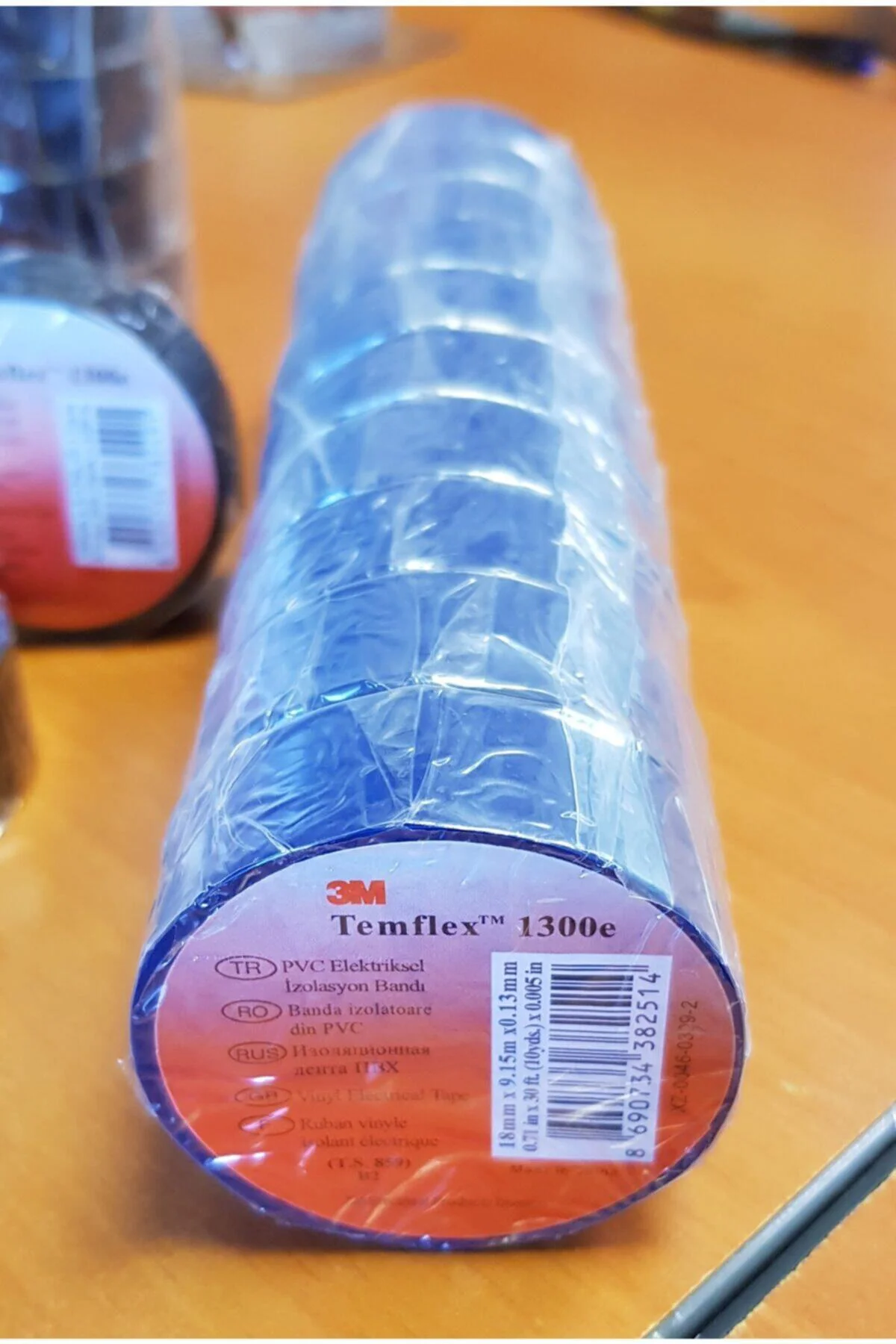 Temflex 1300e Pvc Elektrik Bandı - Mavi - 18 Mm X 9,15 M ( 10 'lu