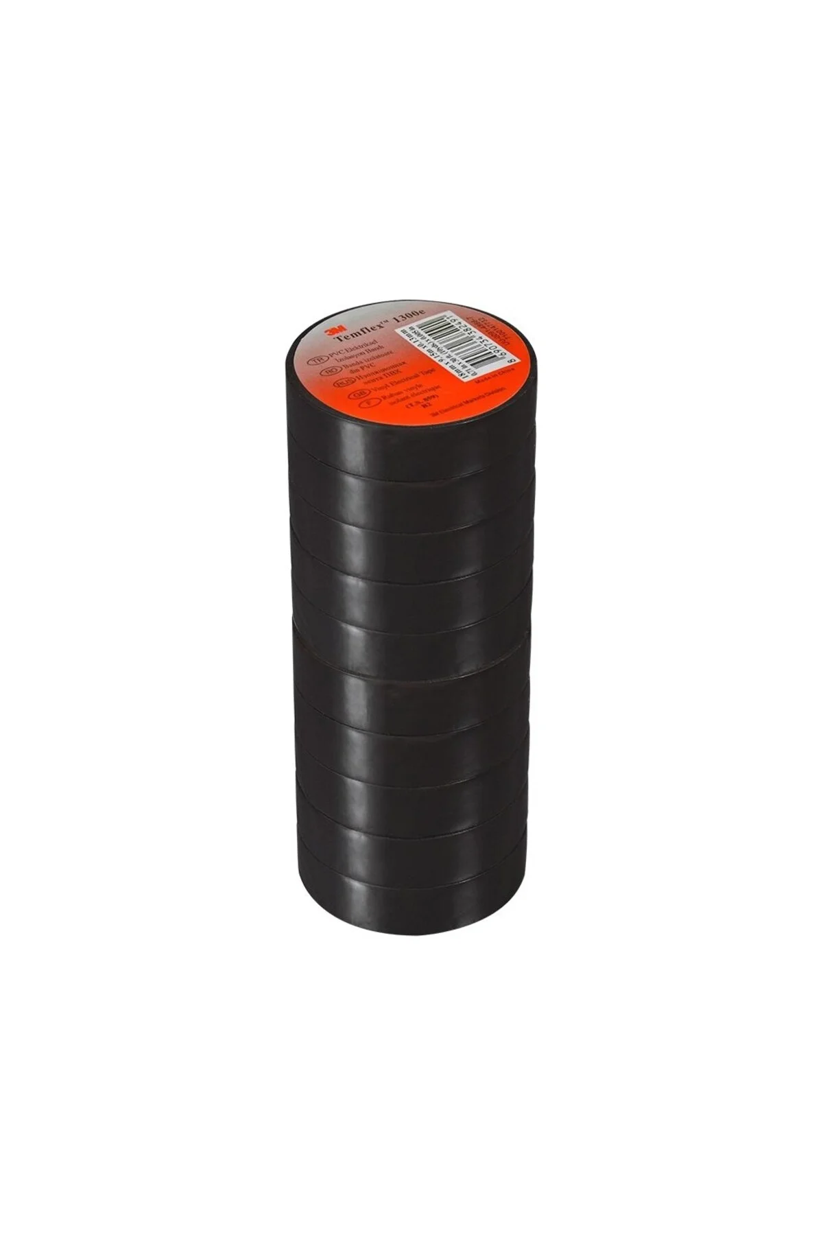 Temflex 1300E Siyah 10'lu Paket Pvc Izole Bant 0.13X19X0.13MM Izole Elektrik Bandı Temflex 1300E Siyah 10'lu Paket Pvc Izole Bant 0.13X19X0.13MM Izole Elektrik Bandı - Görsel 3