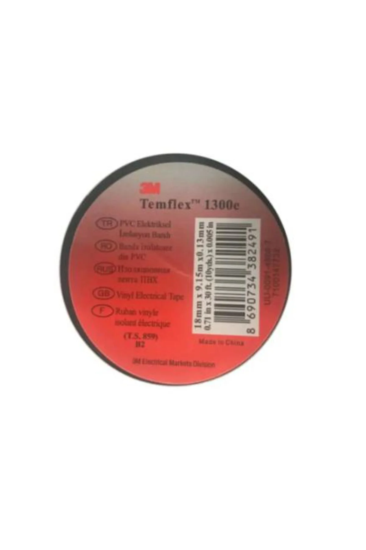 Temflex Izolebant 18 Mm 1300e Siyah
