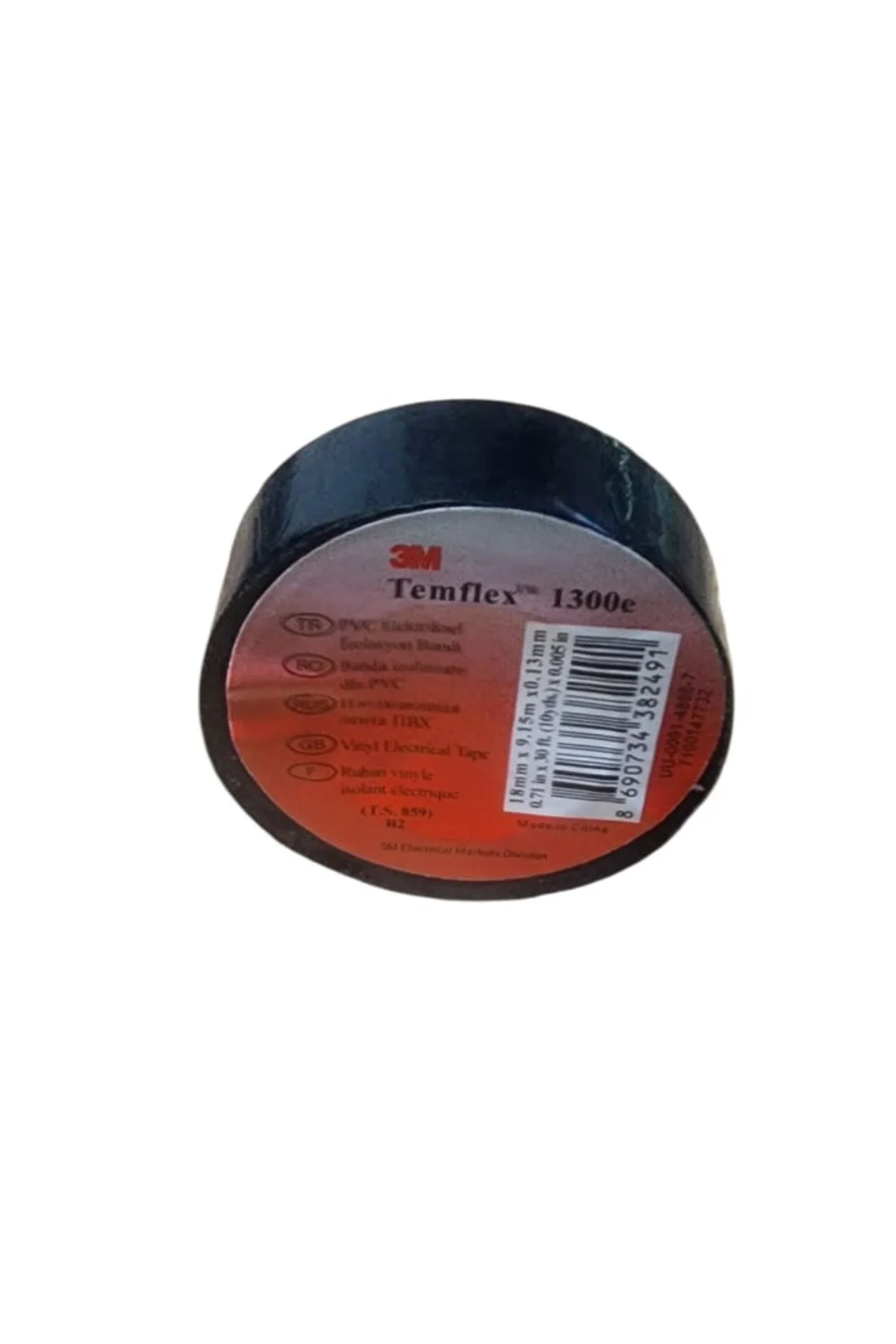 Temflex Siyah Izole Elektrik Bant 18MM x 9,15m x 0,13mm 1 ADET