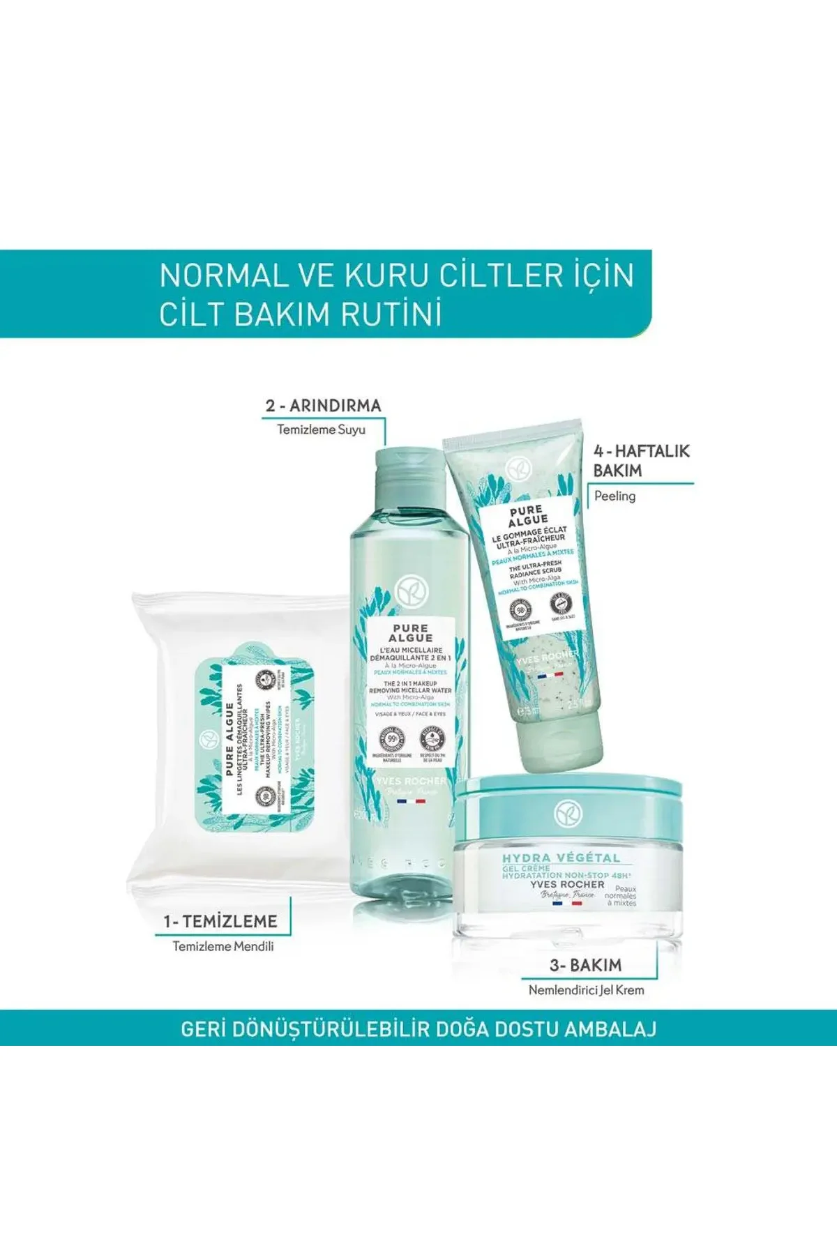 Temizleme Mendili - Tüm Ciltler / Pure Algue