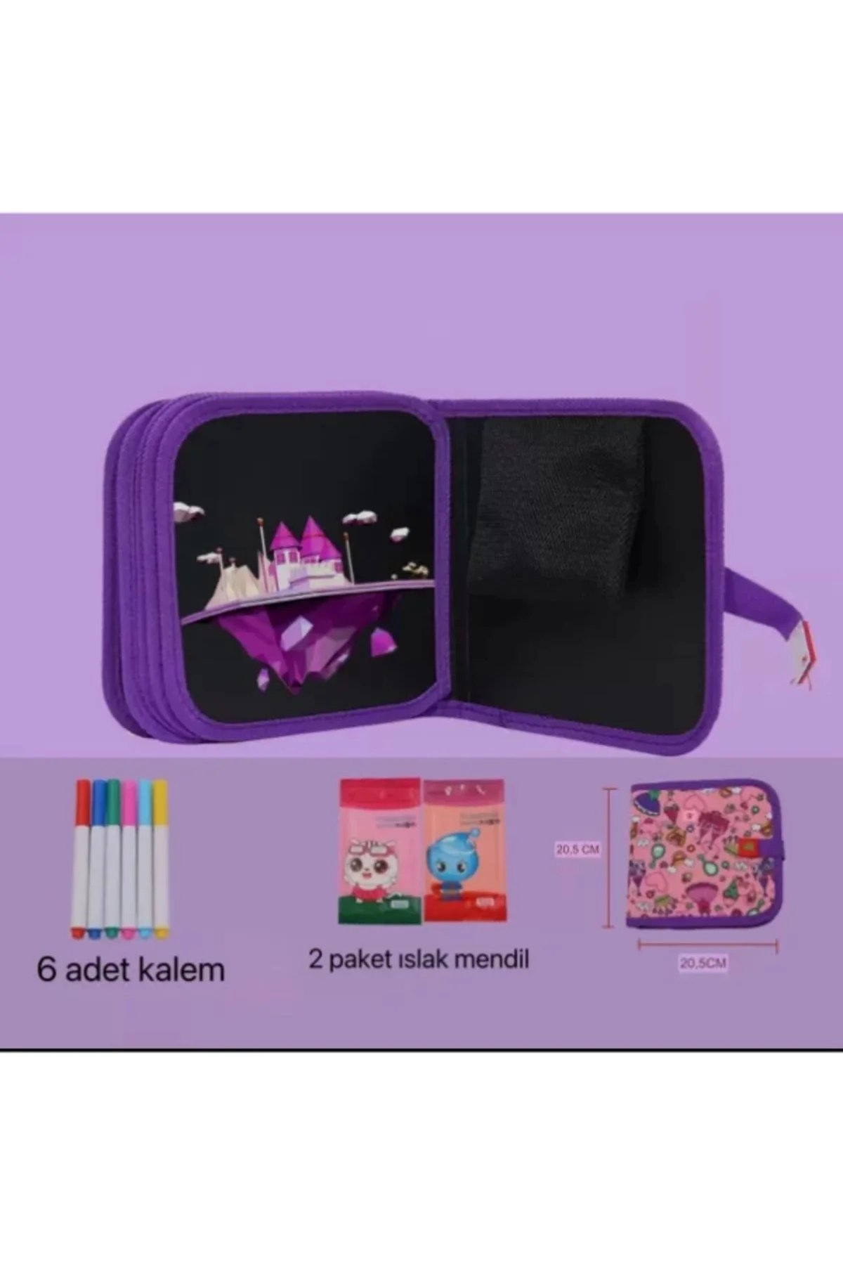 Temizlenebilir Renkli Çizim Defteri