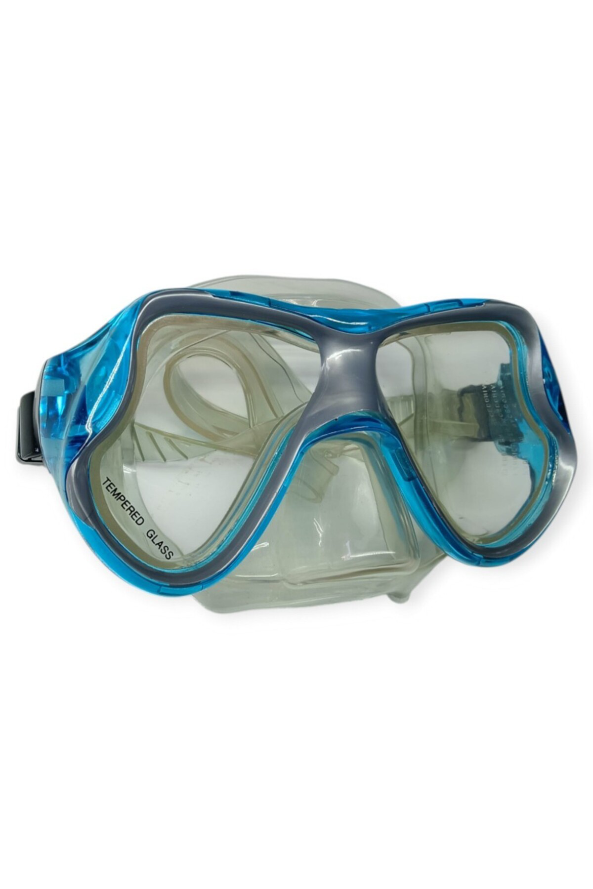 Nerm Temper Camlı Dalış Maskesi Yetişkin - 51710-Turkuaz