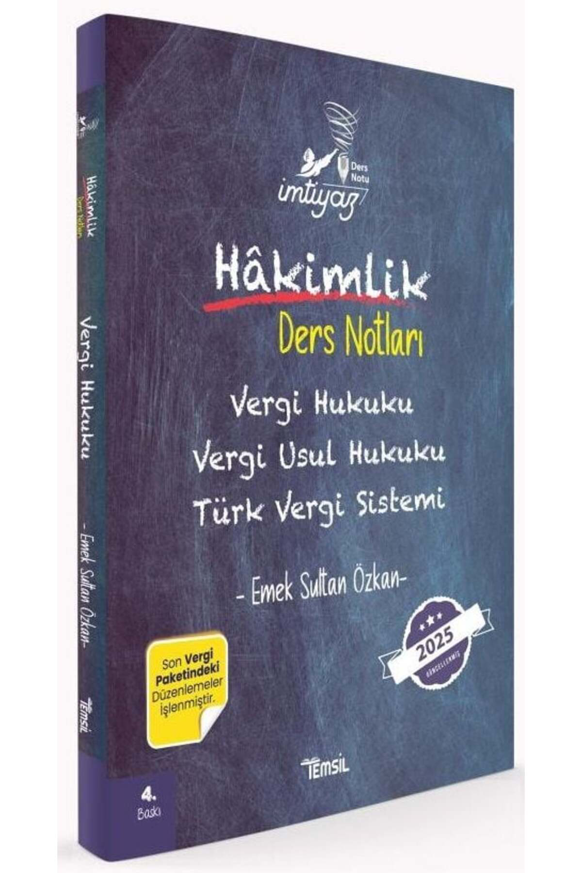 Temsil İMTİYAZ Hakimlik Vergi,Vergi Usul Hukuku,Türk Vergi Sistem