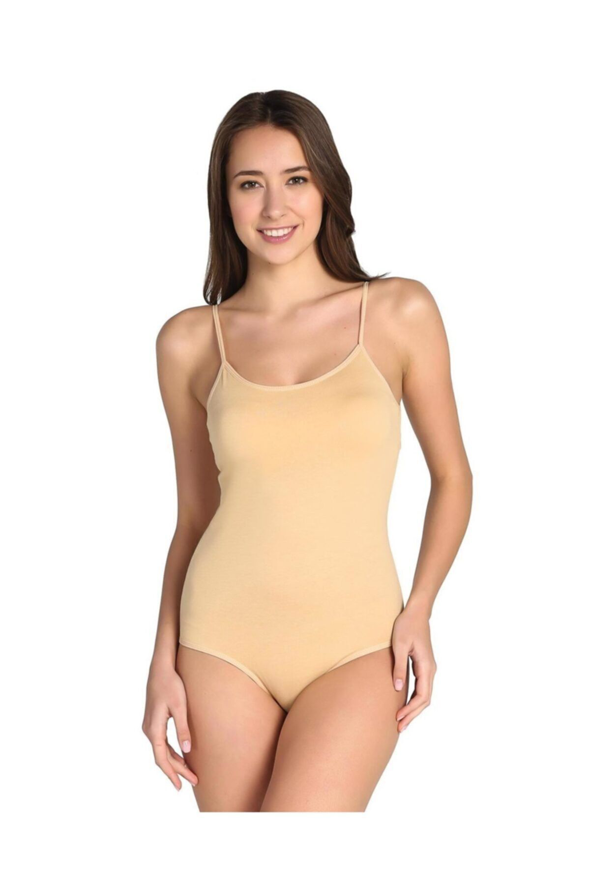 Tutku Ten İp Aski Alttan Çitçitli Kadin Body