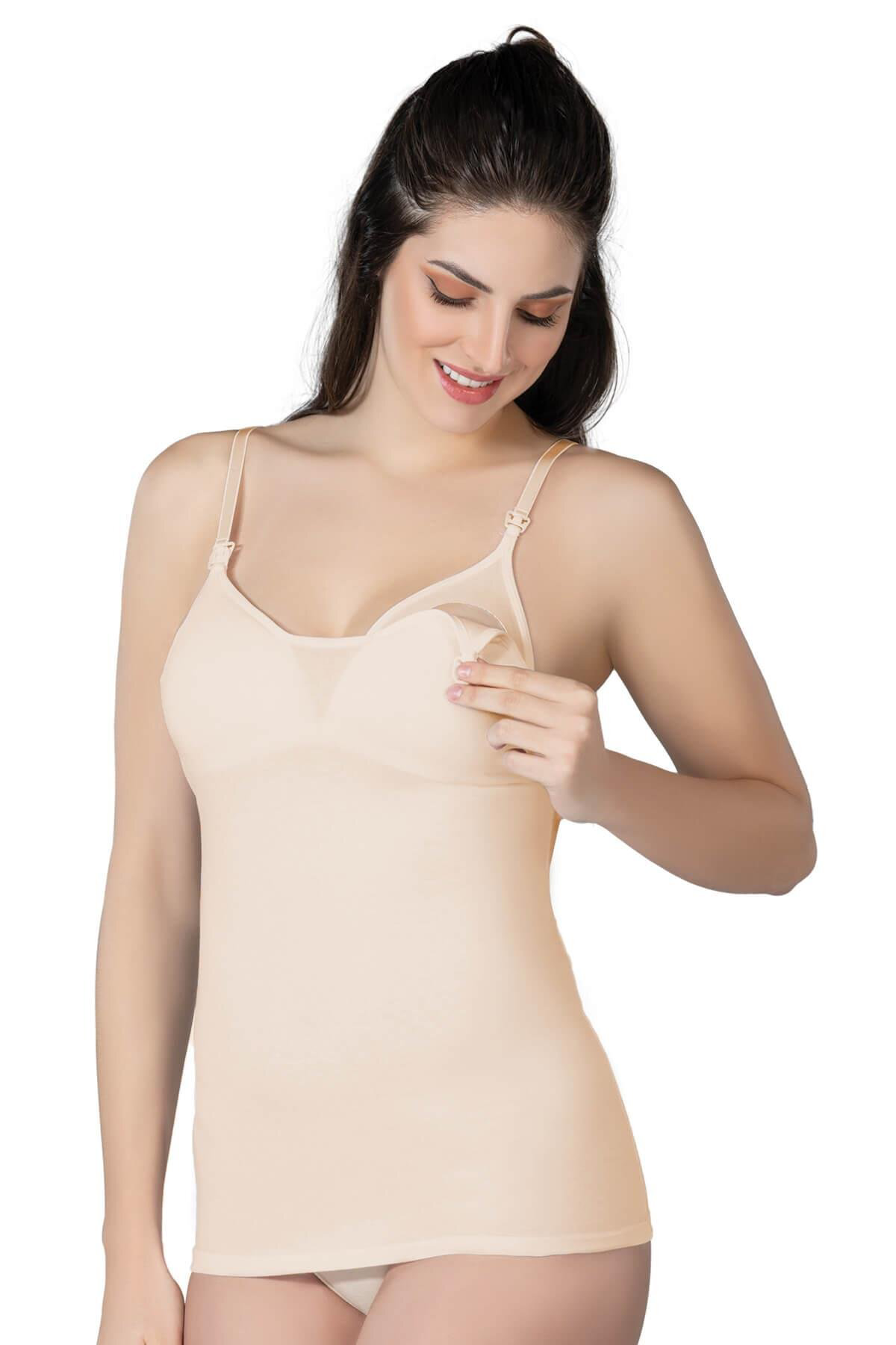 Emay Ten Mi  1413 Modal Cotton Kapli Emzirme Atlet