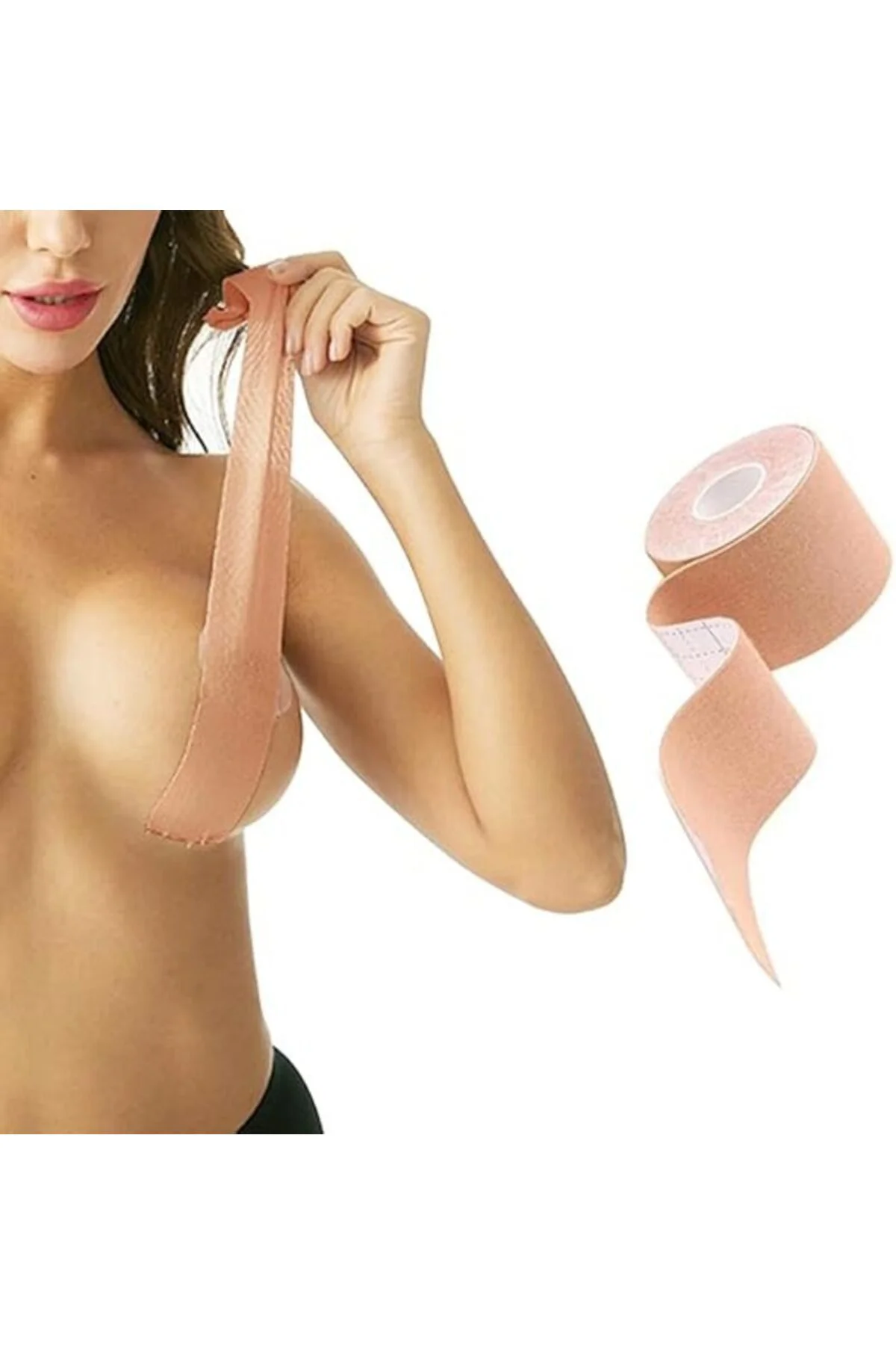 Ten Rengi Göğüs Dikleştirici Bant – Kendinden Yapışkanlı, Kesileb