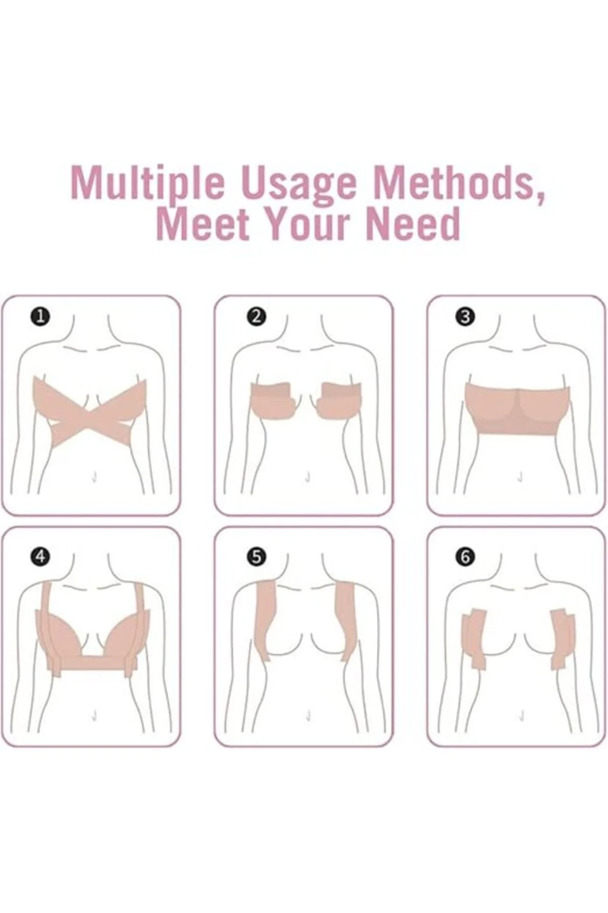 Ten Rengi Göğüs Dikleştirici Bant – Kendinden Yapışkanlı, Kesileb