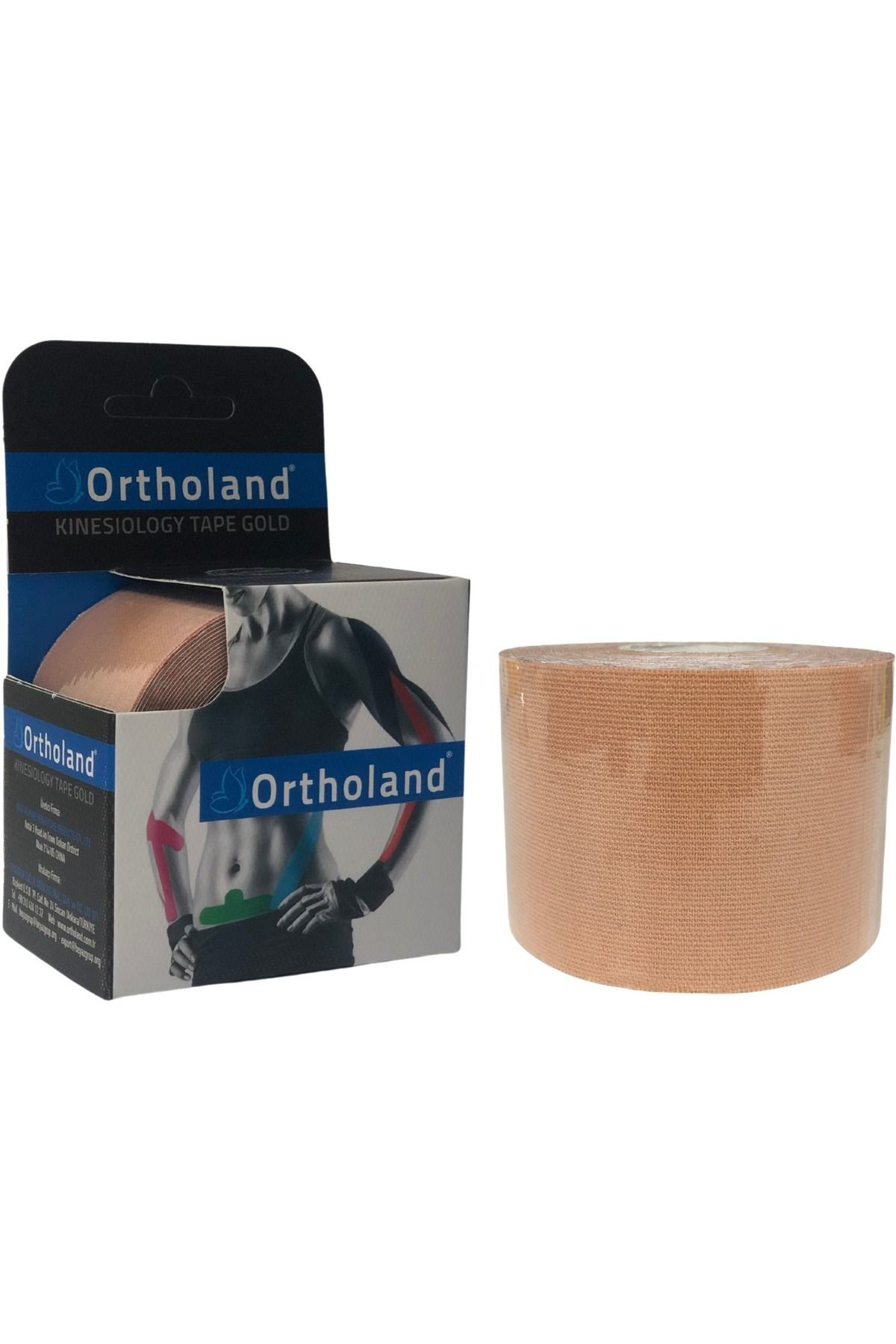 Ortholand Ten Rengi Kinesio Band,Sporcu Kas Ağri Bandi,Kinezyo Tape