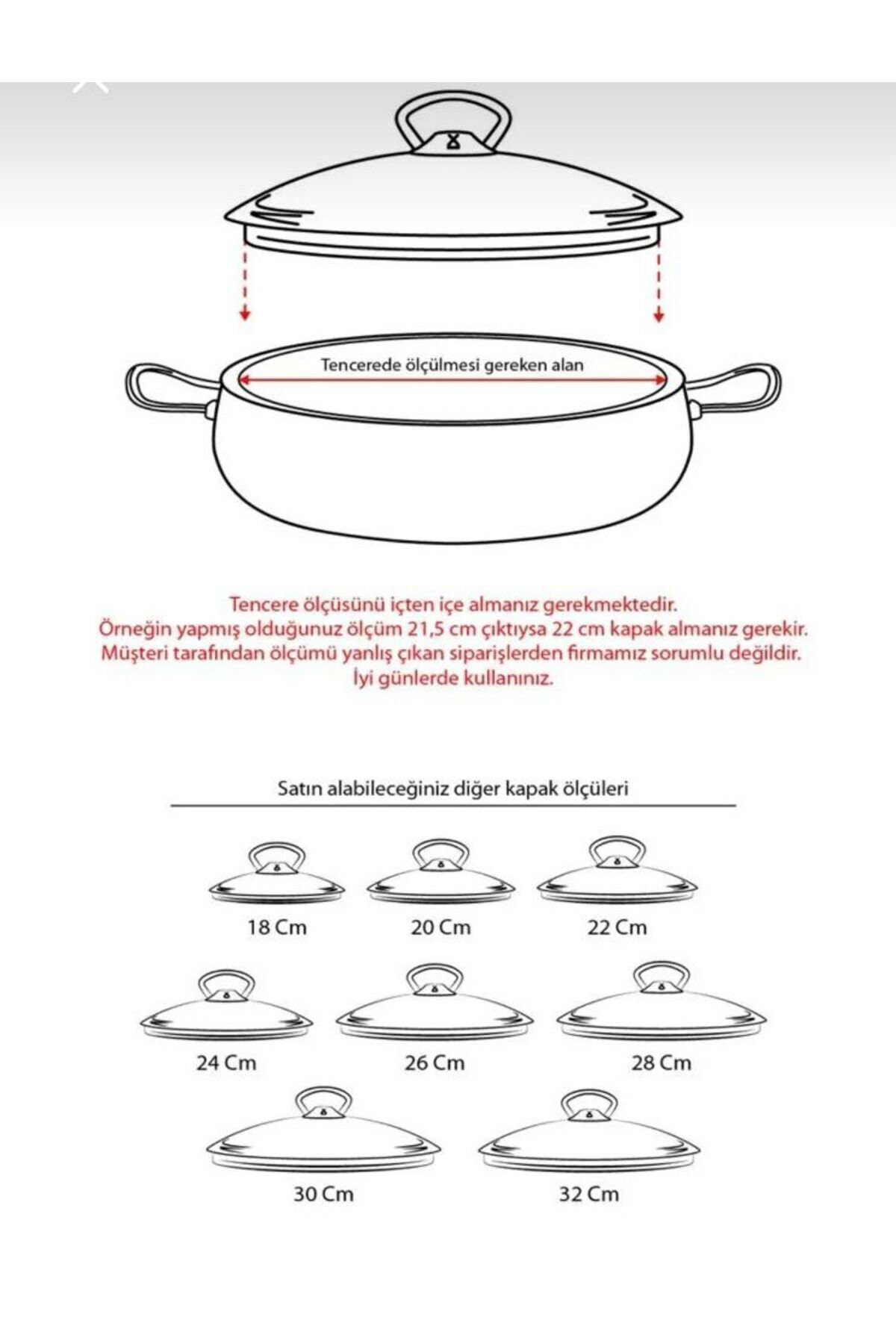 Tencere Sahan Tava Cam Kapağı Buhar Delikli Kapak 24 Cm Cam Kapak