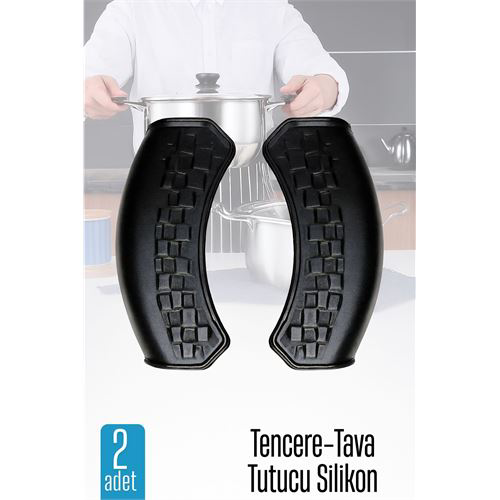 Tencere Tutucu Silikon 2 ADET Tencere Tutucu Silikon 2 ADET