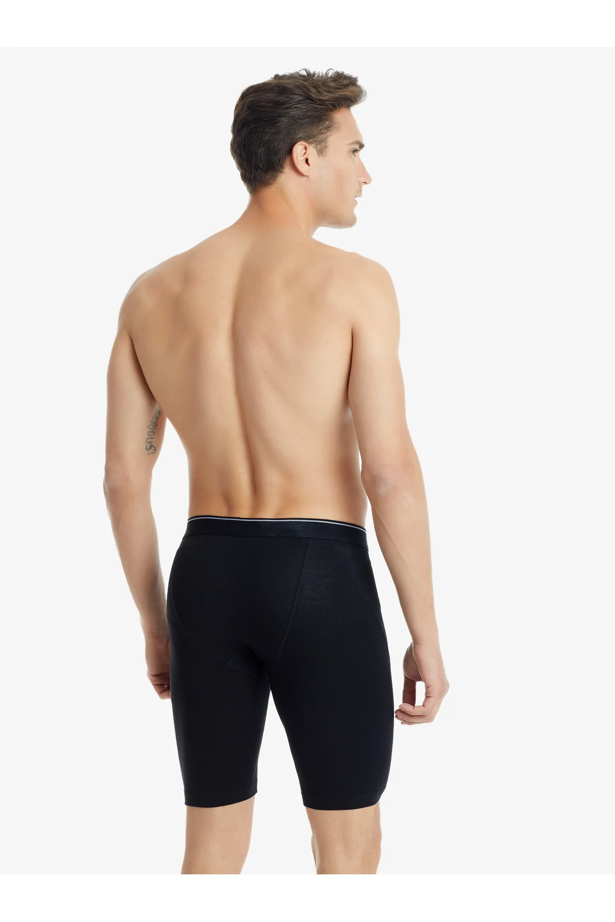 Tender Cotton Büyük Beden Uzun Paça Siyah Boxer C0T3N2O9 - Görsel 2