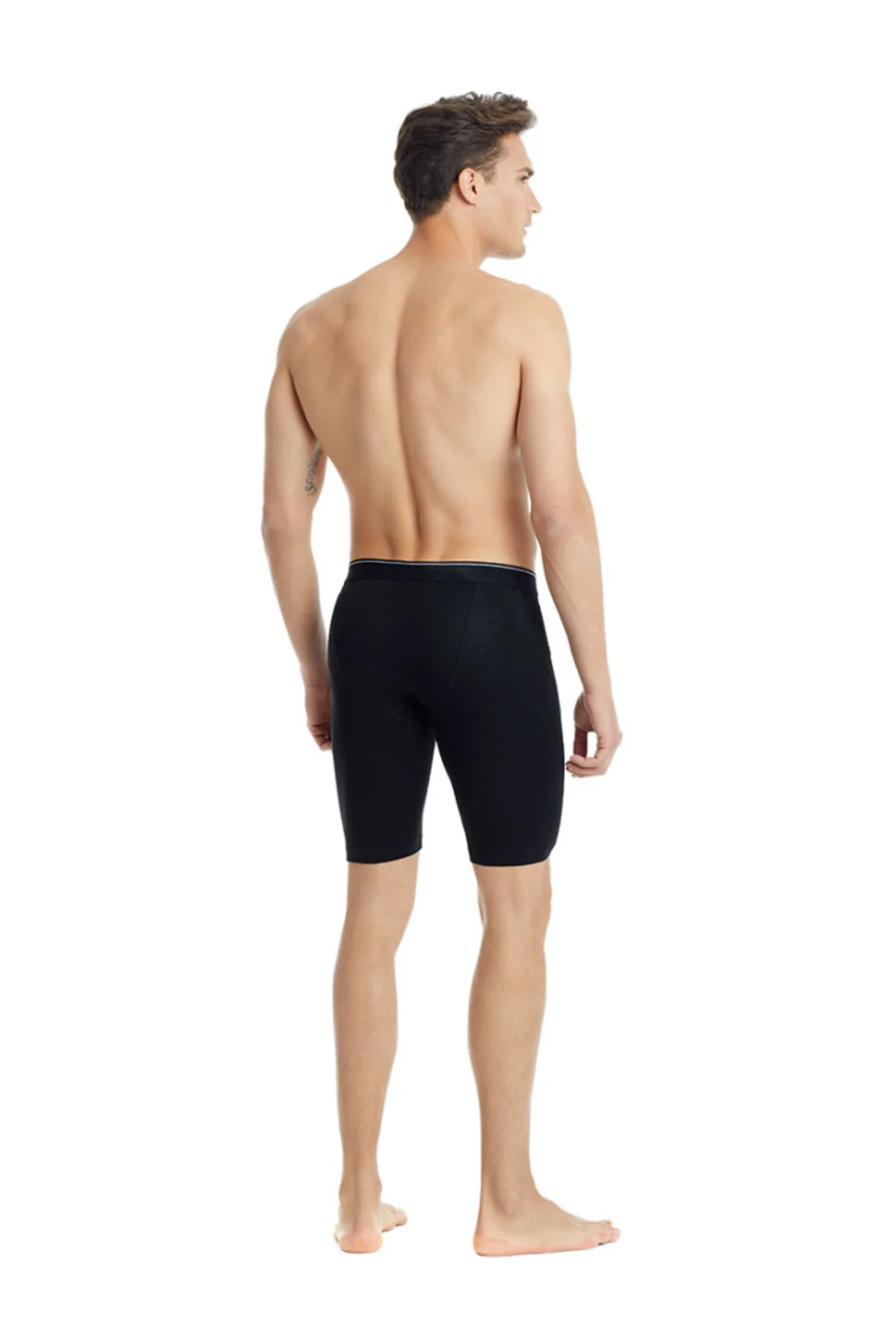 Tender Cotton Büyük Beden Uzun Paça Siyah Boxer C0T3N2O9 - Görsel 4