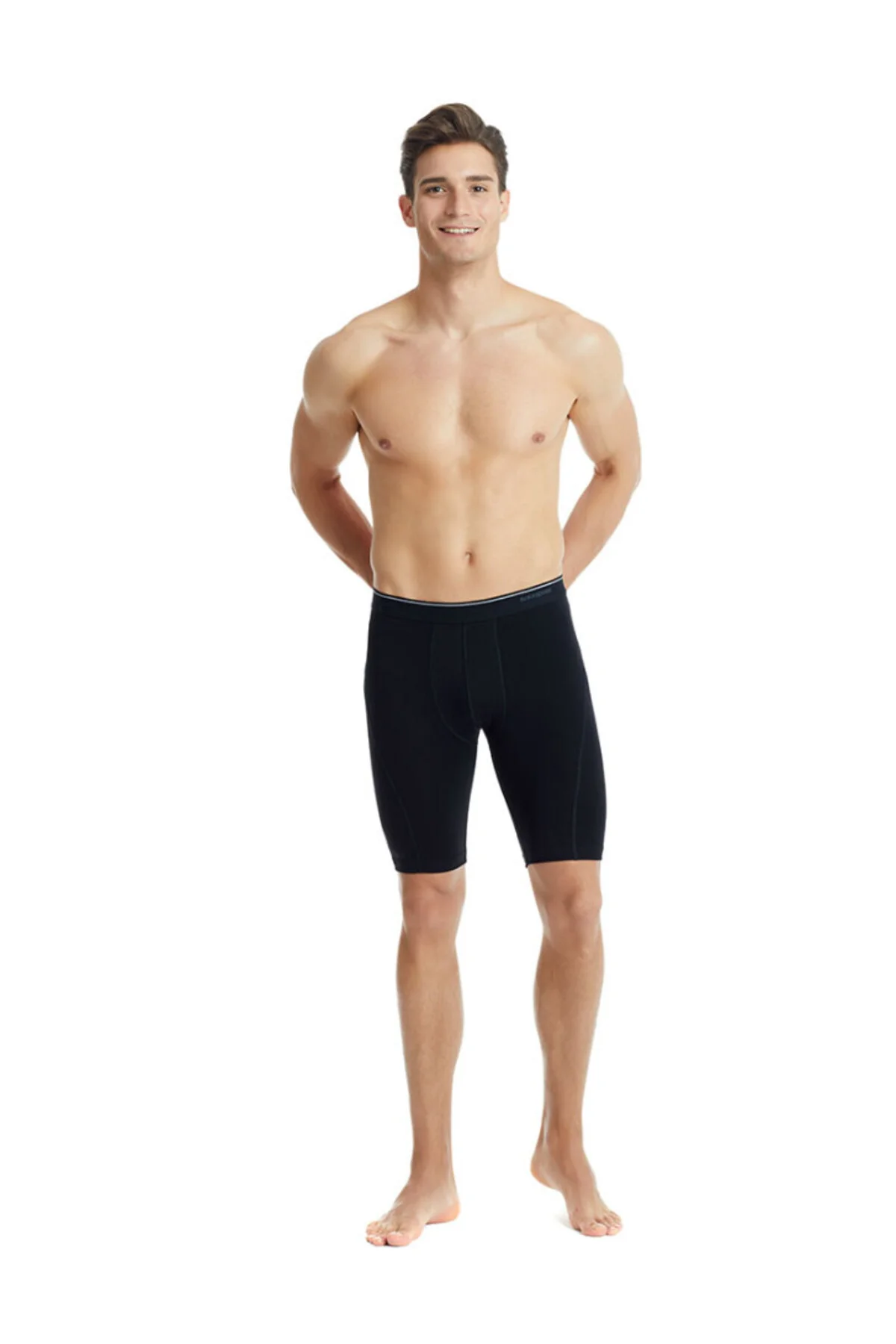 Tender Cotton Büyük Beden Uzun Paça Siyah Boxer C0T3N2O9 - Görsel 3