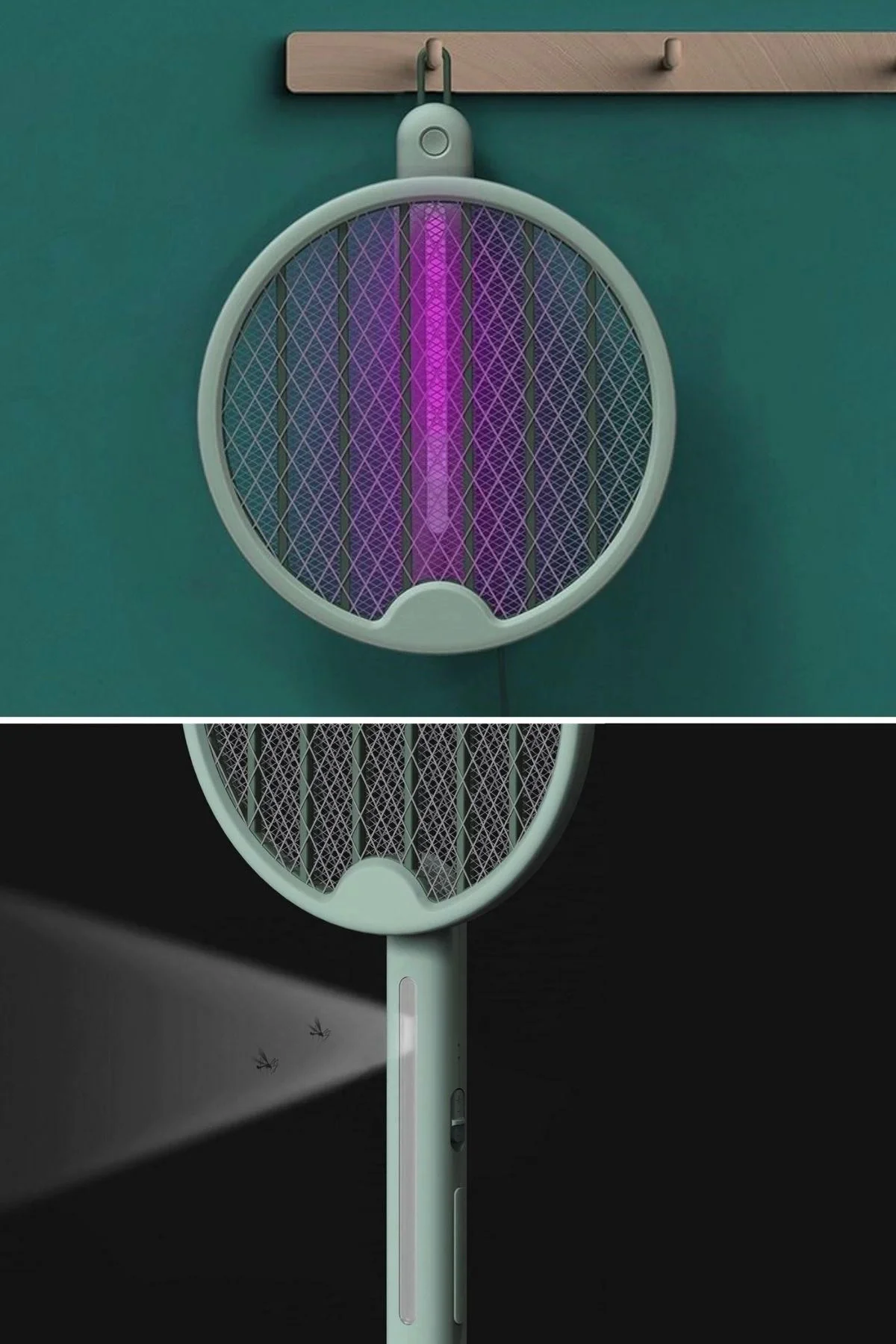 Tenis Raketi Tipi Masaüstü Olabilen Gece Lambalı Sinek Kovucu,öld