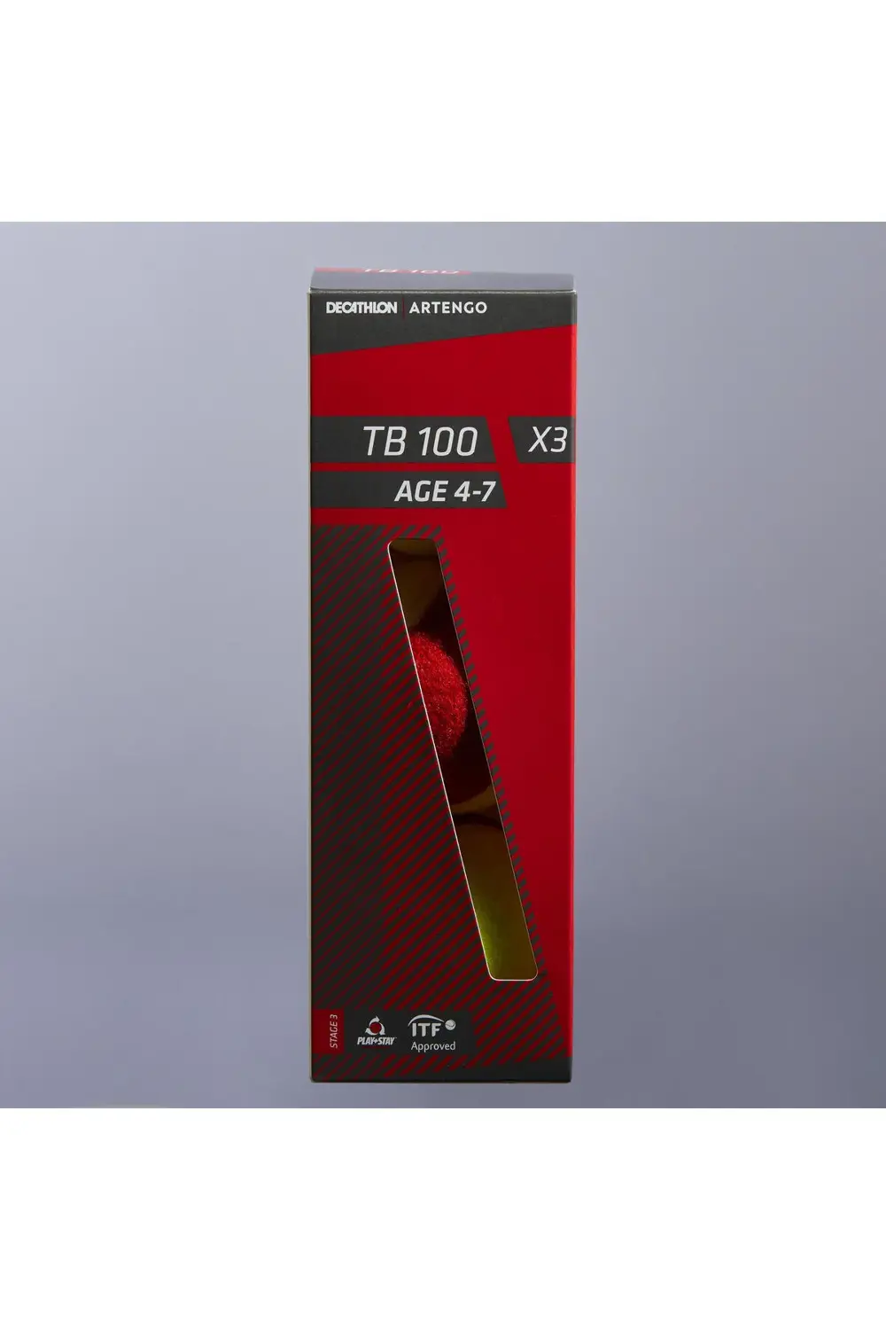 Tenis Topu - 3 Adet - Kırmızı - Tb100