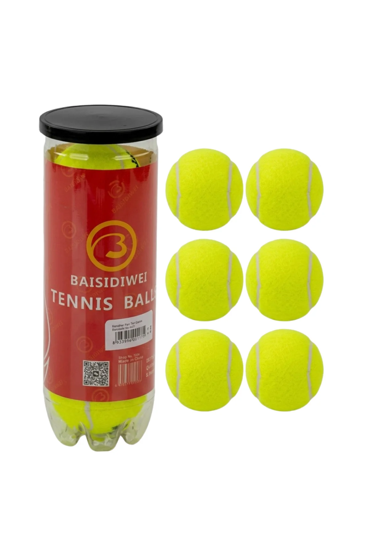 Tenis Topu 6’lı Set Antrenman ve Maç İçin Dayanıklı Toplar