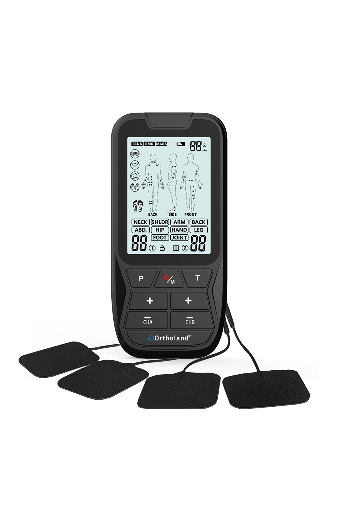 Tens Ems Masaj Cihazı 2 Kanallı Bataryalı Portatif Fizik Tedavi C