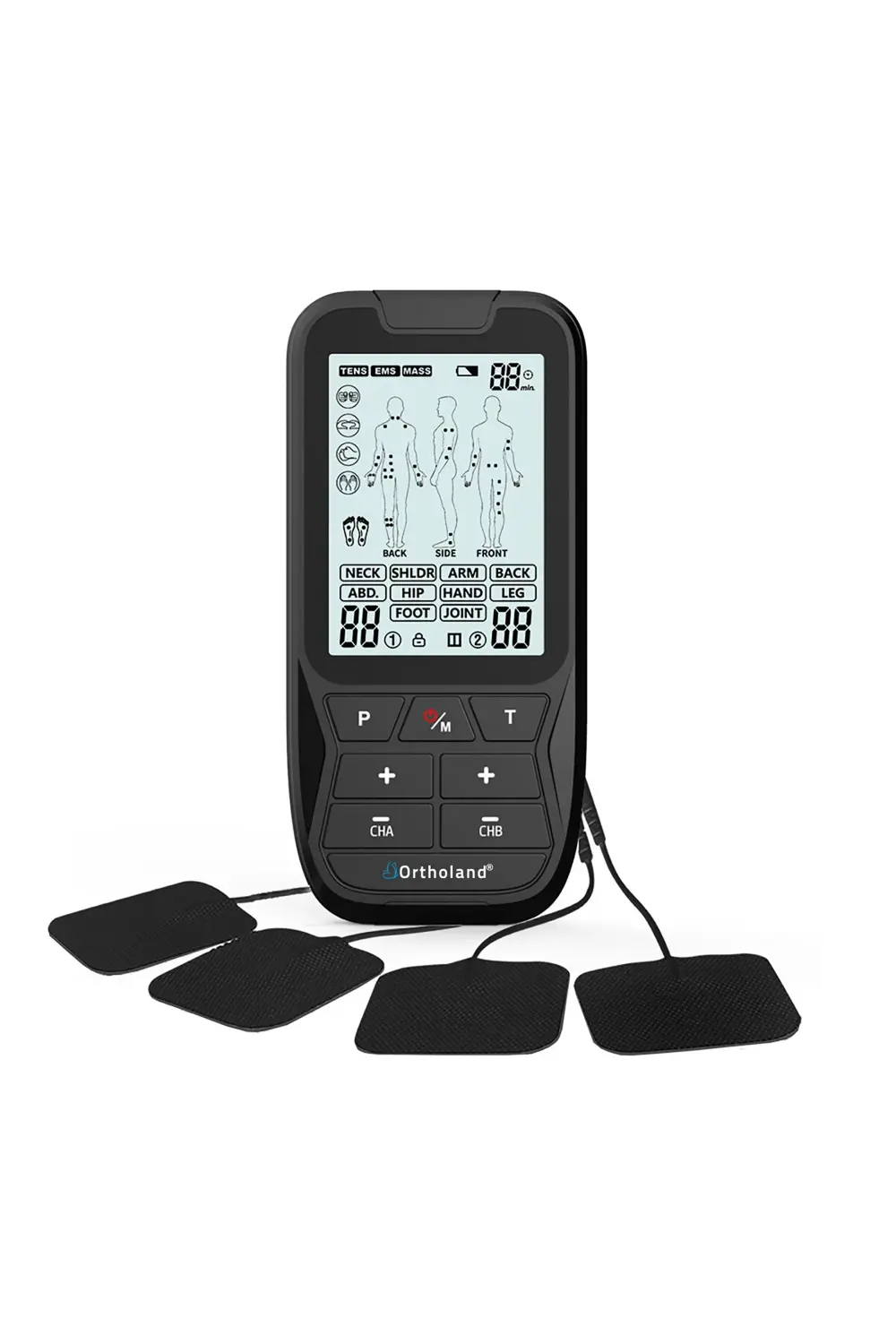 Tens Ems Masaj Cihazı 2 Kanallı Bataryalı Portatif Fizik Tedavi C