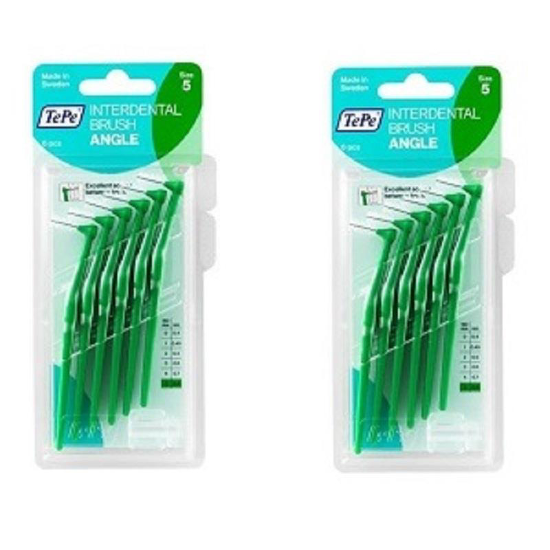 Tepe Angle Saplı Arayüz Fırçası 6 Lı Yeşil 0,8 Mm | 2 Adet 