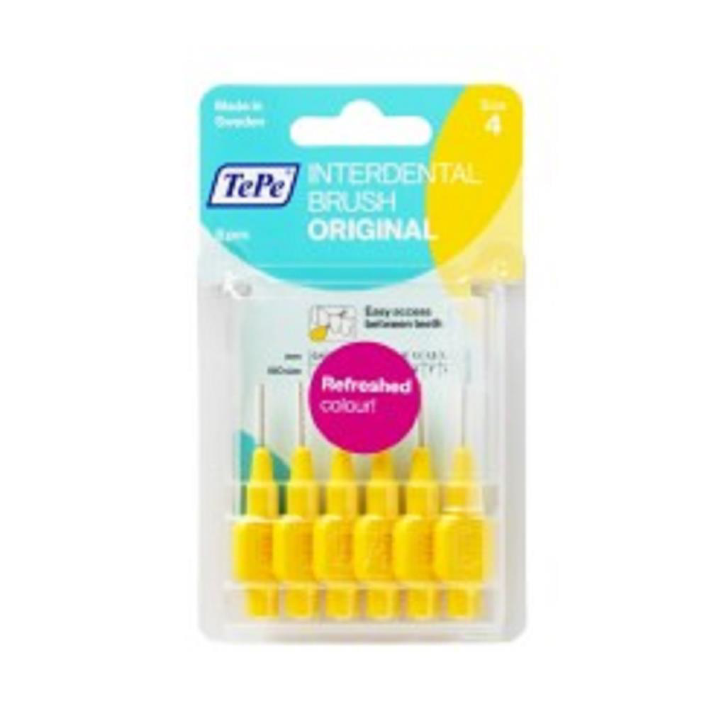 Tepe Arayüz Fırçası 6 Lı Blister Sarı 0.7 Mm