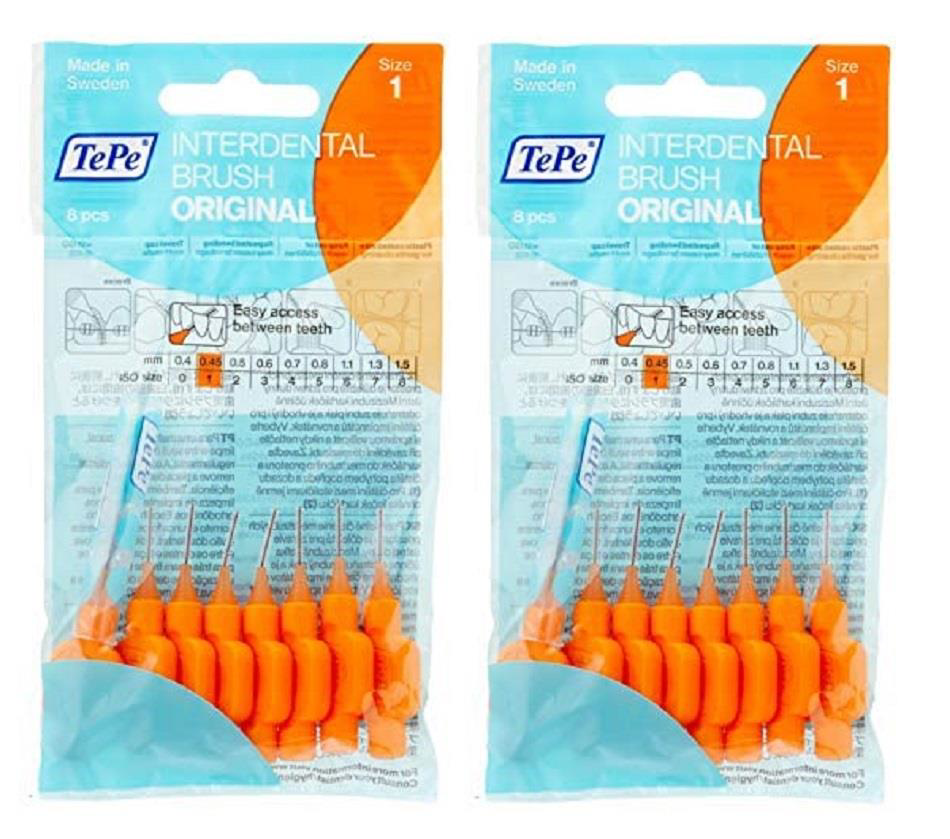Tepe Arayüz Fırçası 8 Li Turuncu 0,45 Mm  | 2 Adet