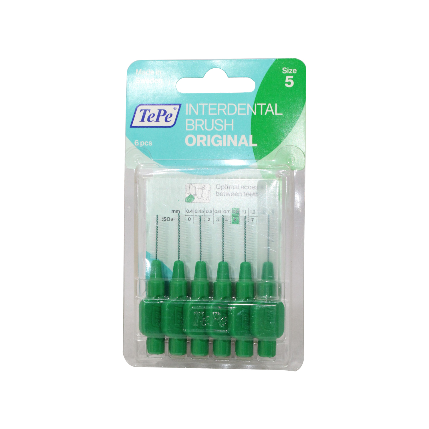 Tepe Blister Arayüz Fırçası Yeşil 0.8Mm 6'Lı T185