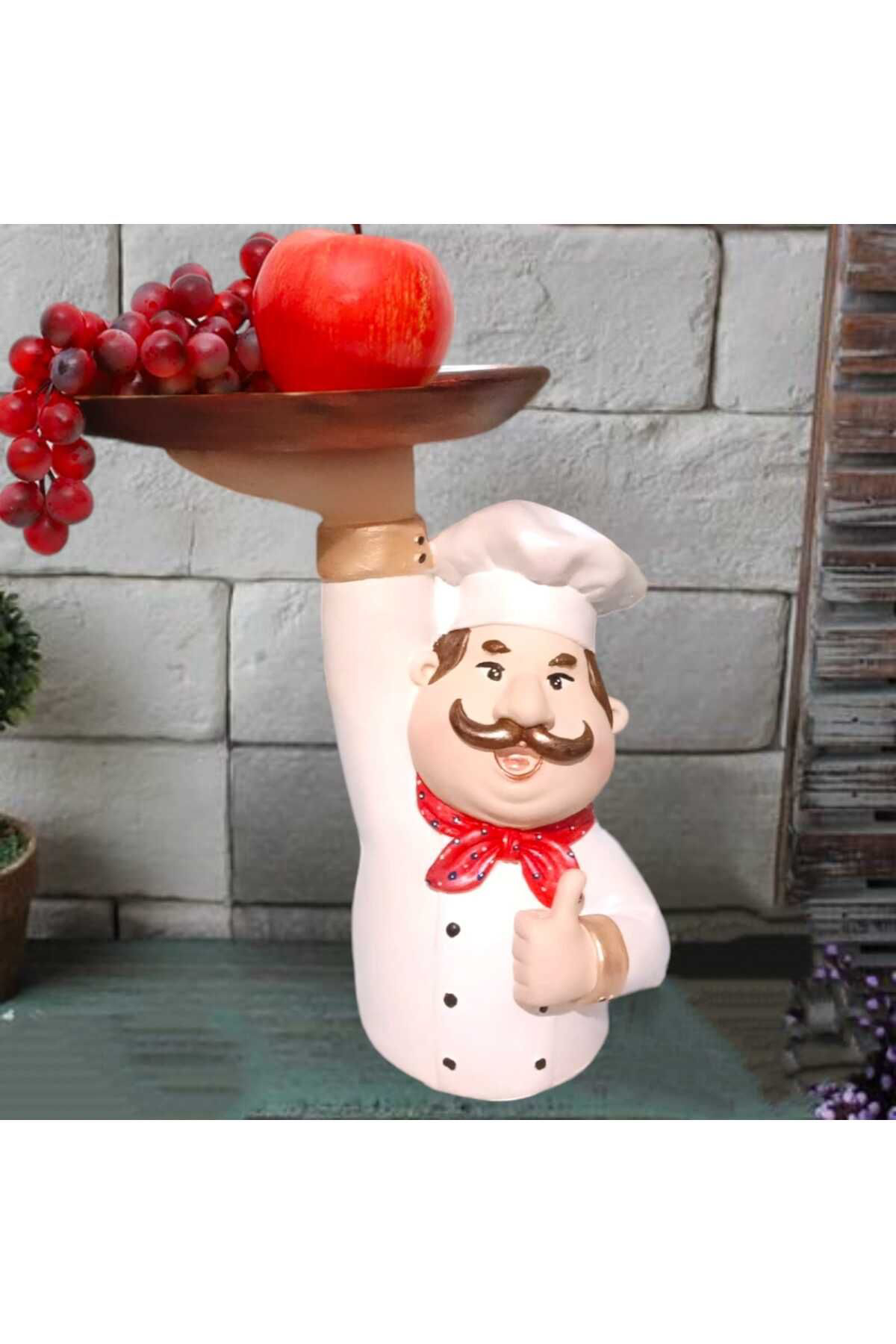 Tepsili Şef Aşcı Polyester Sunumluk & Biblo