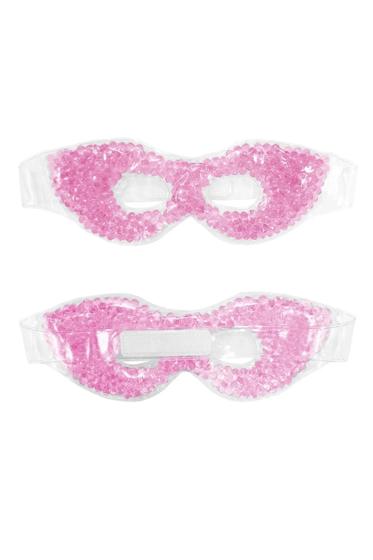 Terapi Jel Boncuklu Yüz ve Göz Maskesi Seti Pembe Sıcak ve Soğuk 