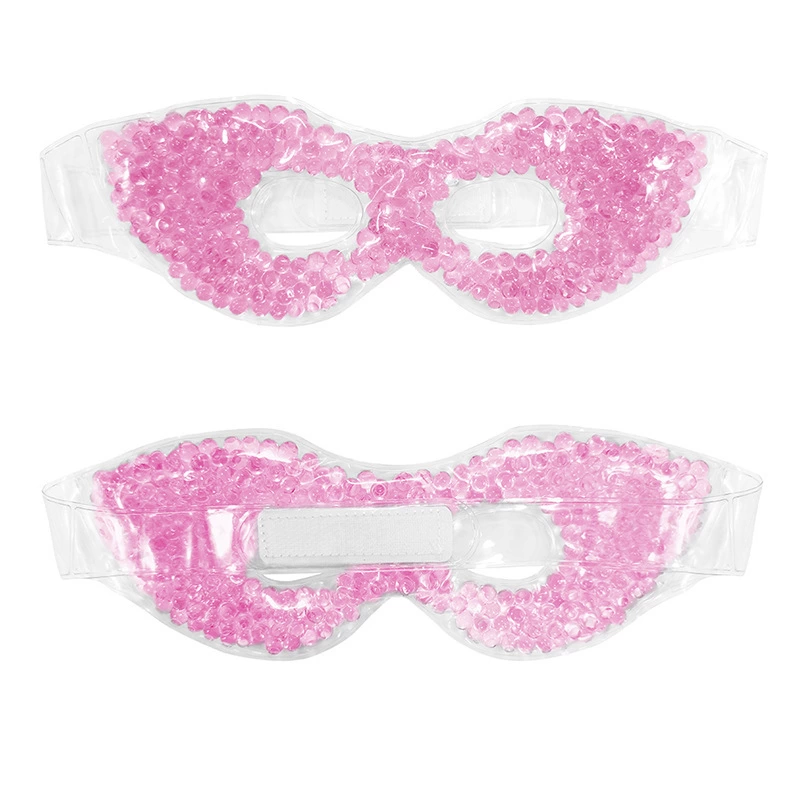 Terapi Jel Boncuklu Yüz Ve Göz Maskesi Seti Pembe Sıcak Ve Soğuk