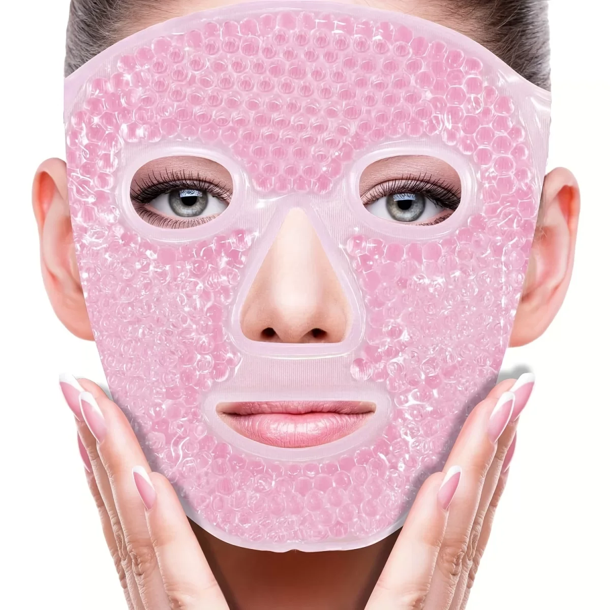Terapi Jel Yüz Maskesi Soğuk Ve Sıcak Boncuklu Ayarlanabilir Mask
