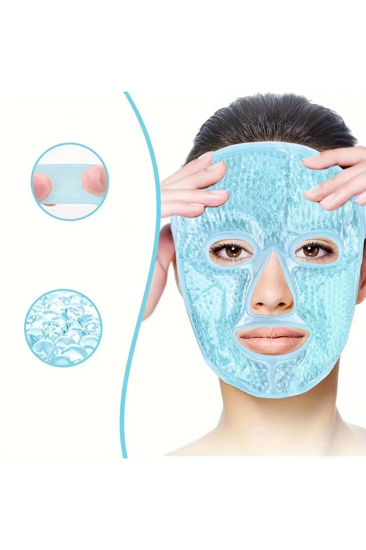 Terapi Jel Yüz Maskesi Soğuk Ve Sıcak Boncuklu Ayarlanabilir Mask Terapi Jel Yüz Maskesi Soğuk Ve Sıcak Boncuklu Ayarlanabilir Mask