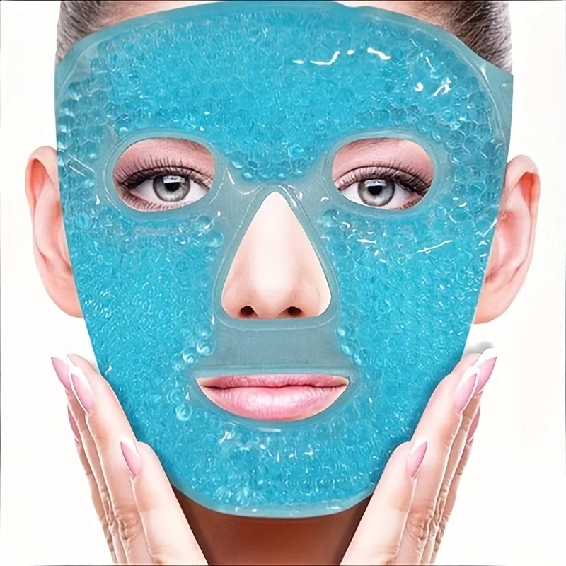 Terapi Jel Yüz Maskesi Soğuk Ve Sıcak Boncuklu Ayarlanabilir Mask