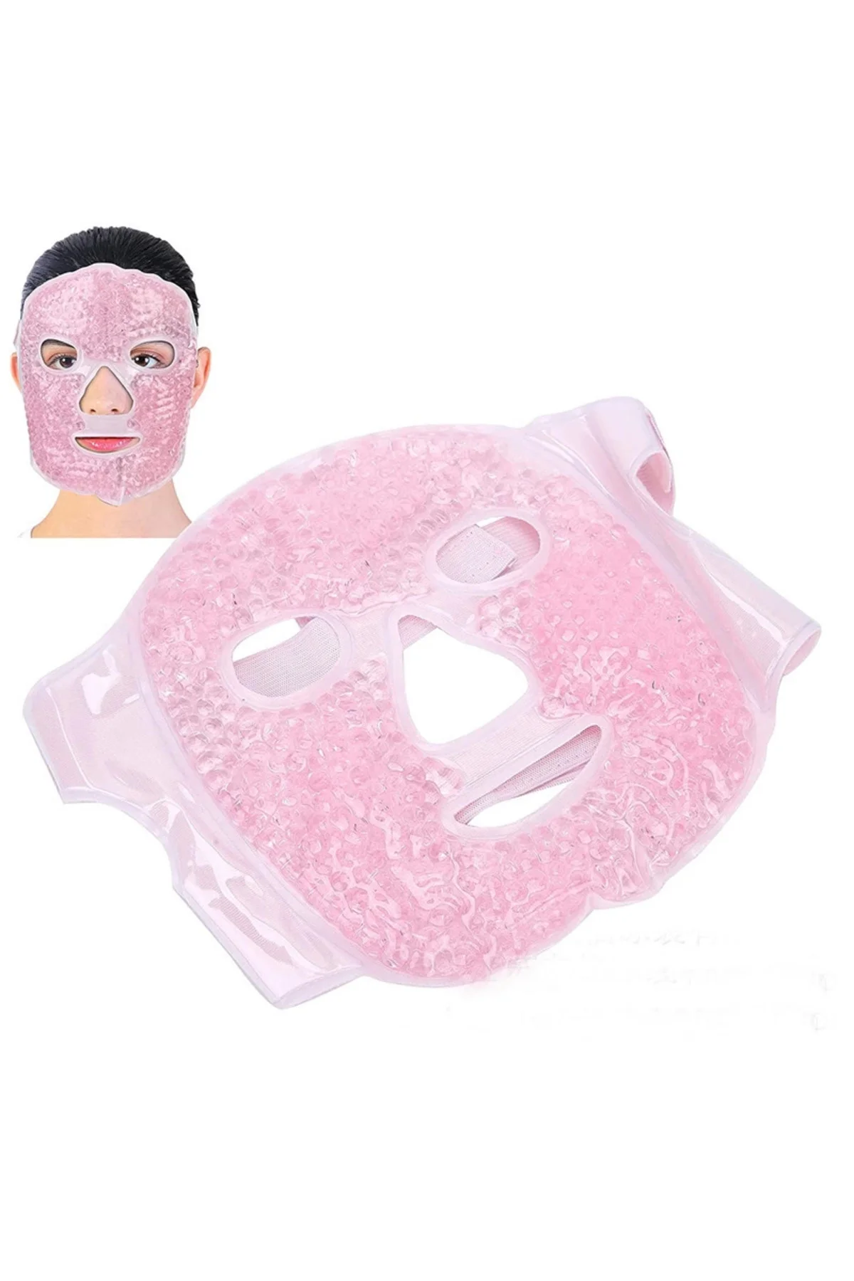 Terapi Jel Yüz Maskesi Soğuk Ve Sıcak Boncuklu Ayarlanabilir Mask